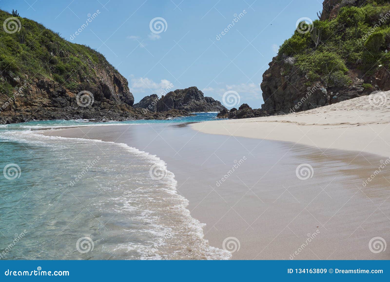 island cocinas`s beach in punta perula, mexico