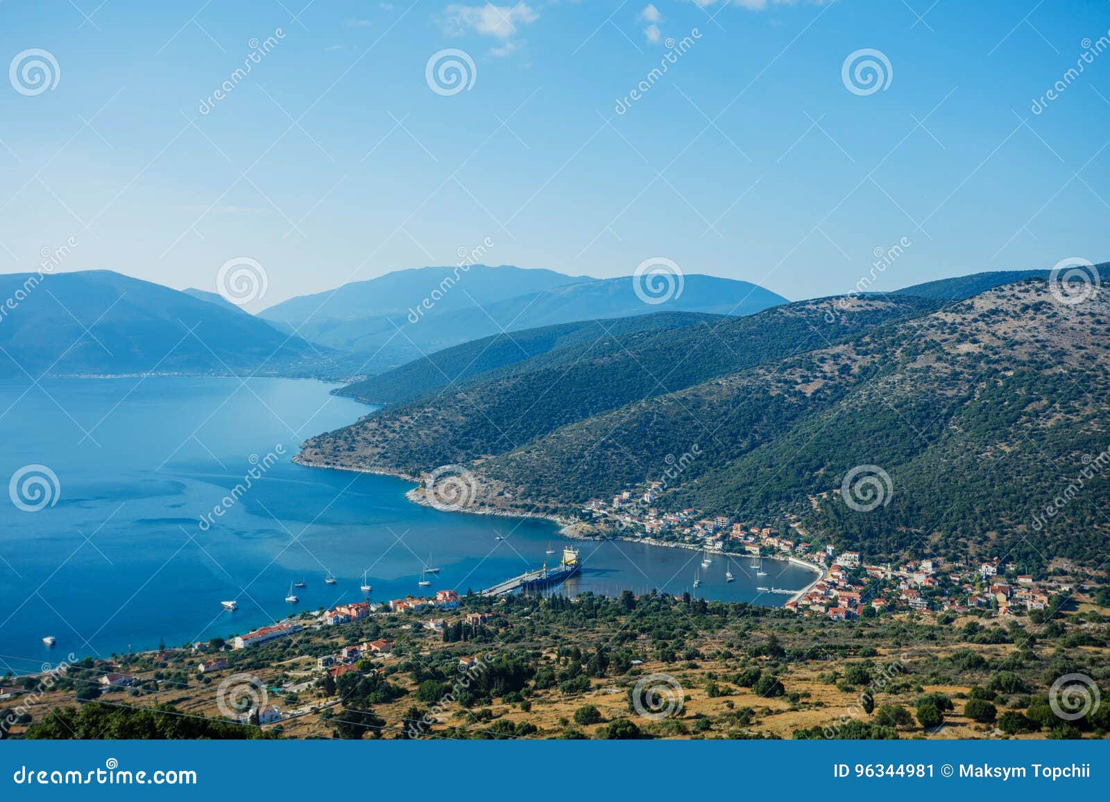 the island of kefalonia, ionian sea, greece.