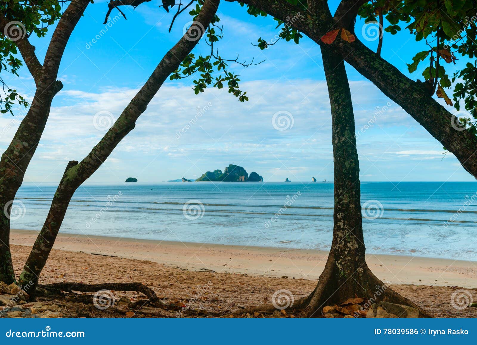 island off ao nang beach krabi, thailand