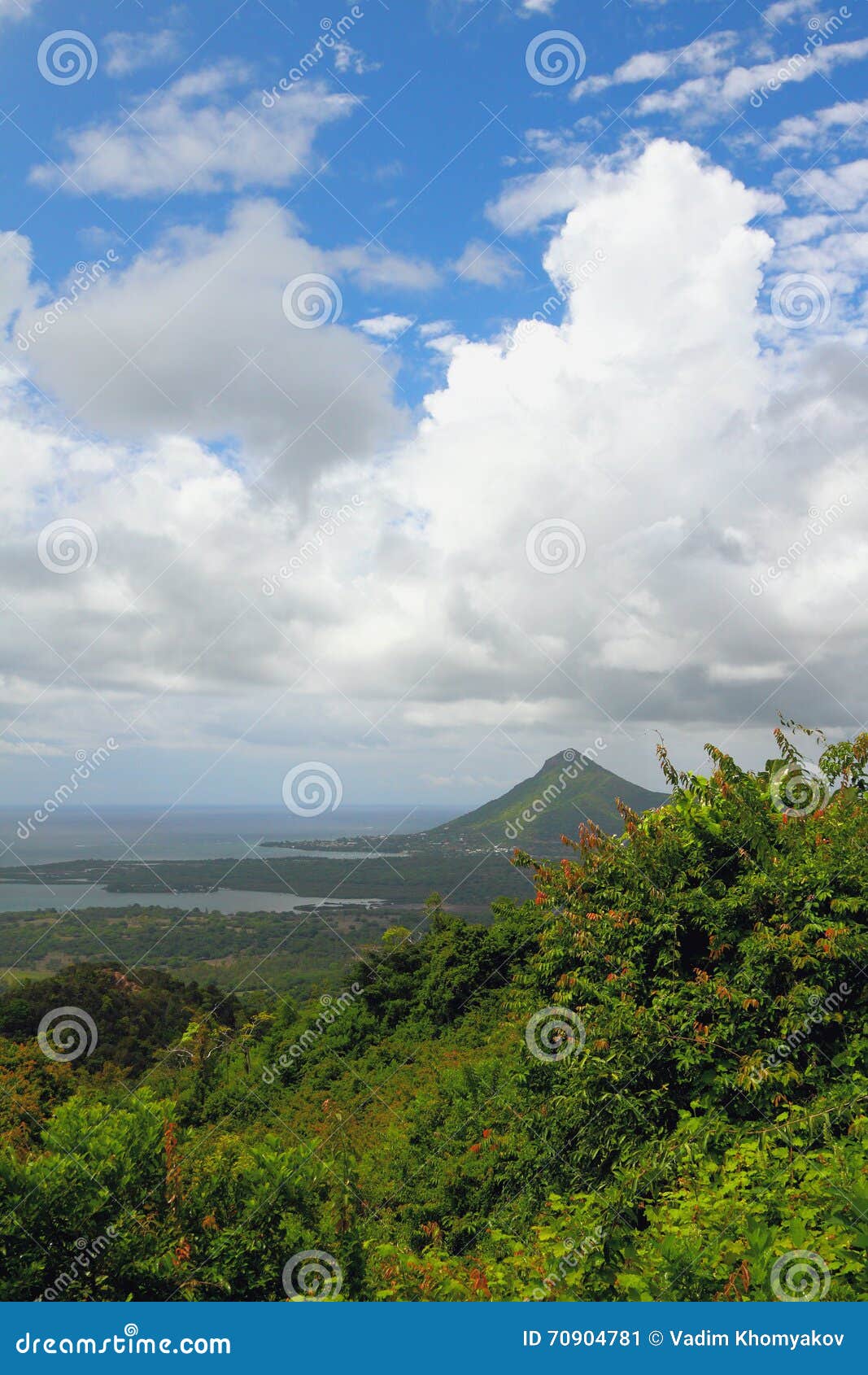 Island in Tropics. Riviere Noire, Mauritius Stock Image Image of slope, view 70904781