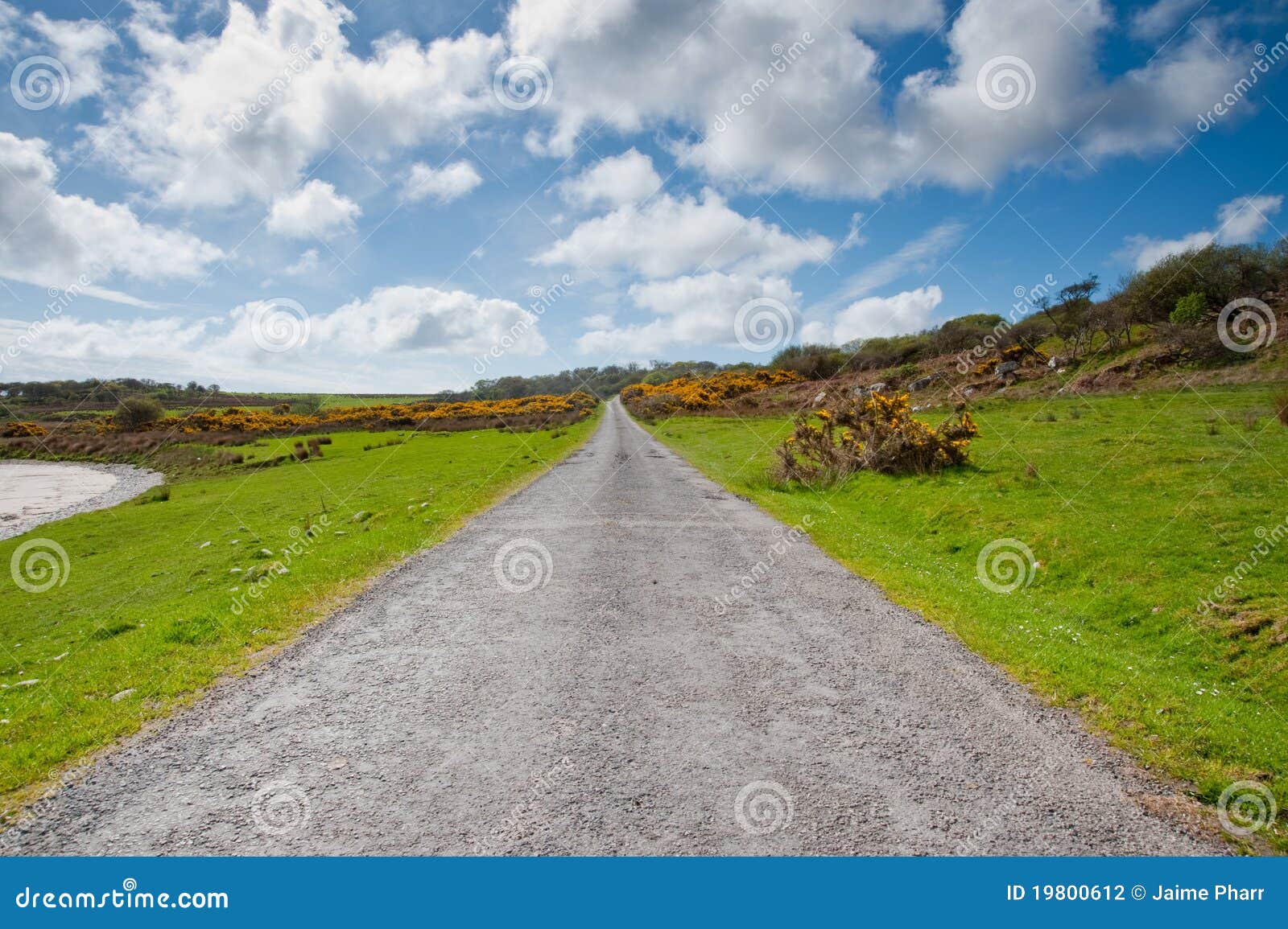 Islay road stock photo. Image of britain, pavement, island 19800612