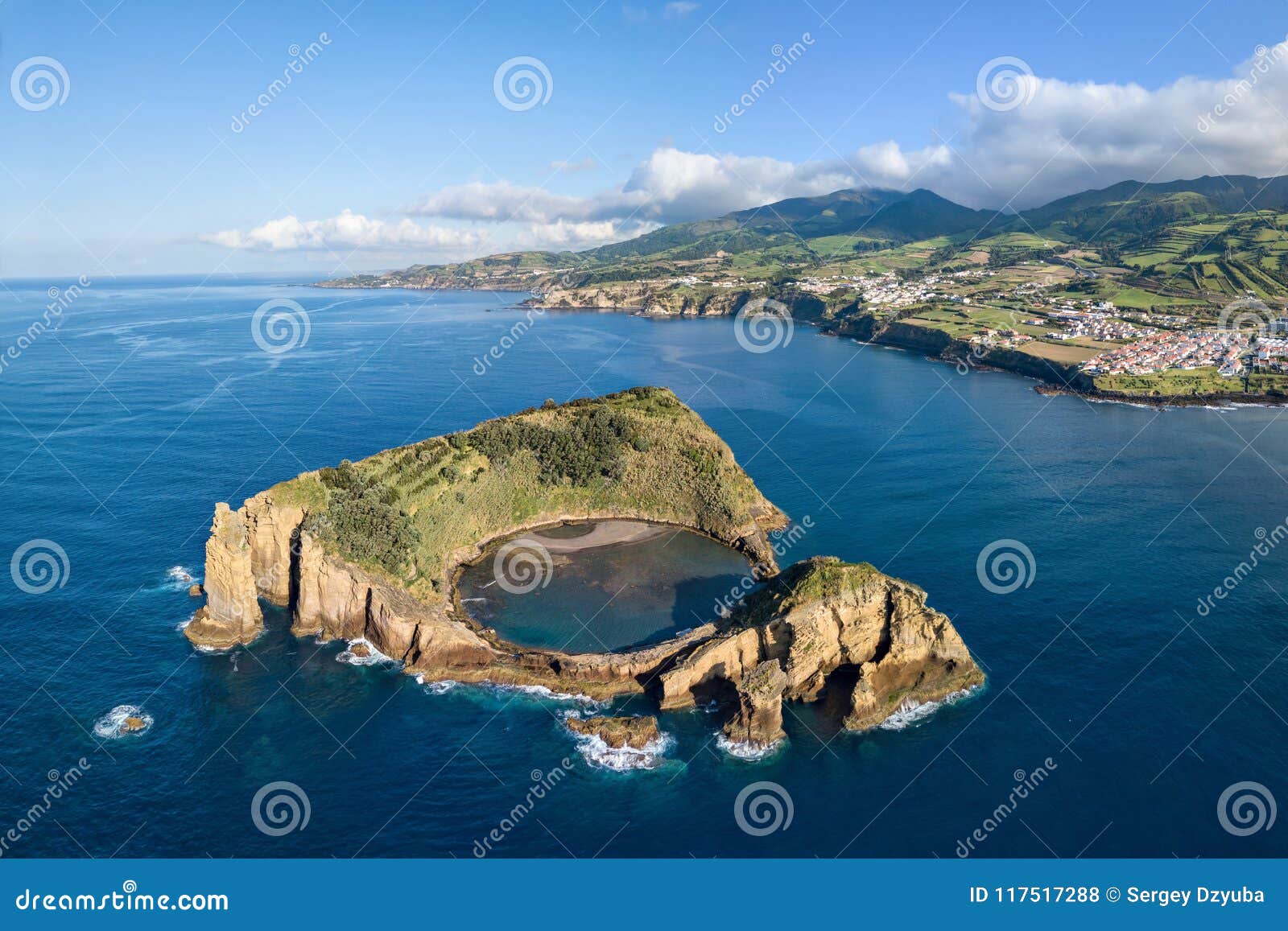 islet of vila franca do campo, azores, portugal