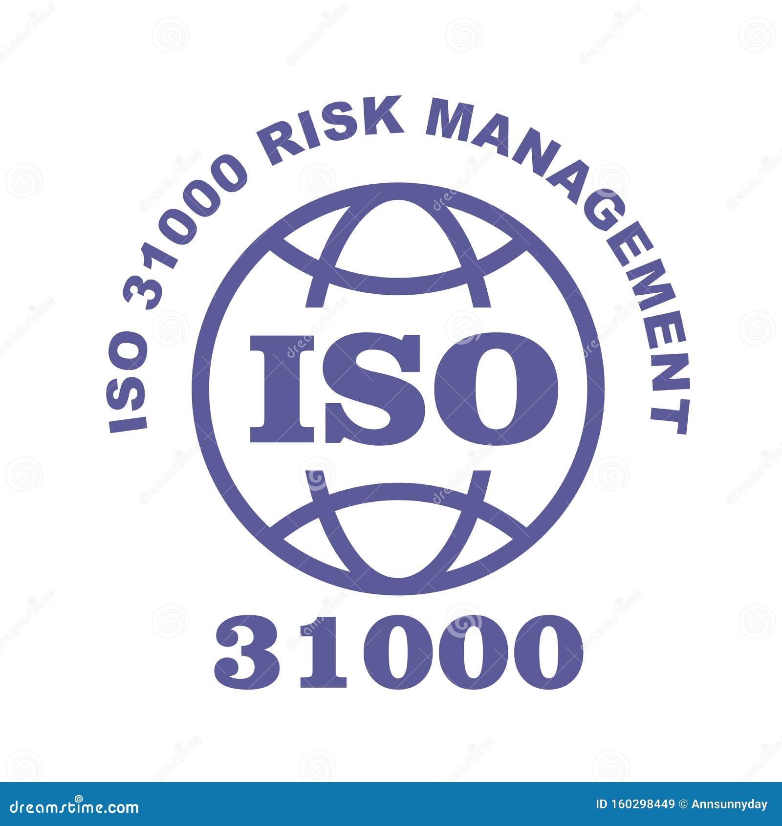 Iso 31000标签 风险管理标准指导向量例证 插画包括有风险 确认 标准 保证 符号 160298449