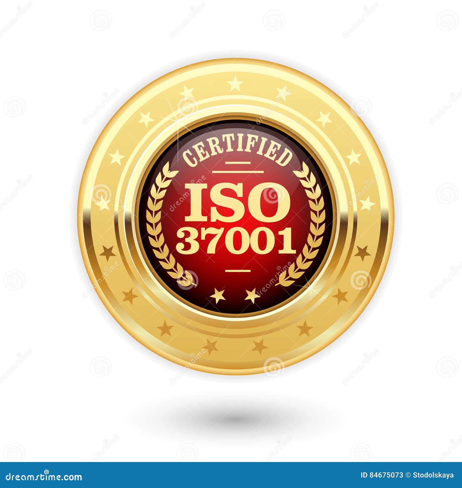 iso 37001 certified medal - anti bribery management