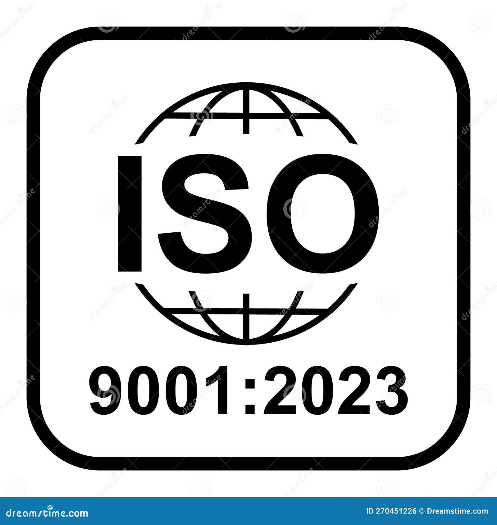 Iso 9001 Icon. Standard Quality Symbol Stock Vector Illustration of