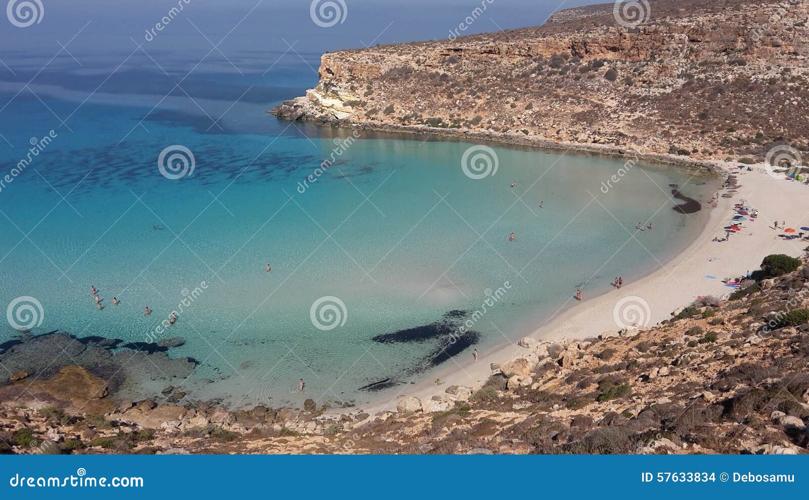 Isola Dei Conigli Lampedusa Italy Stock Photo - Image of lampedusa ...