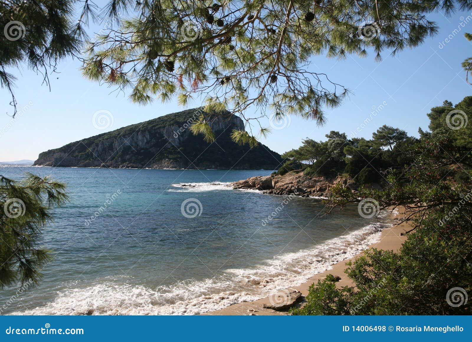 Isola Di Smeralda Figarolo Della Costa Di Sardegna Fotografia Stock ...