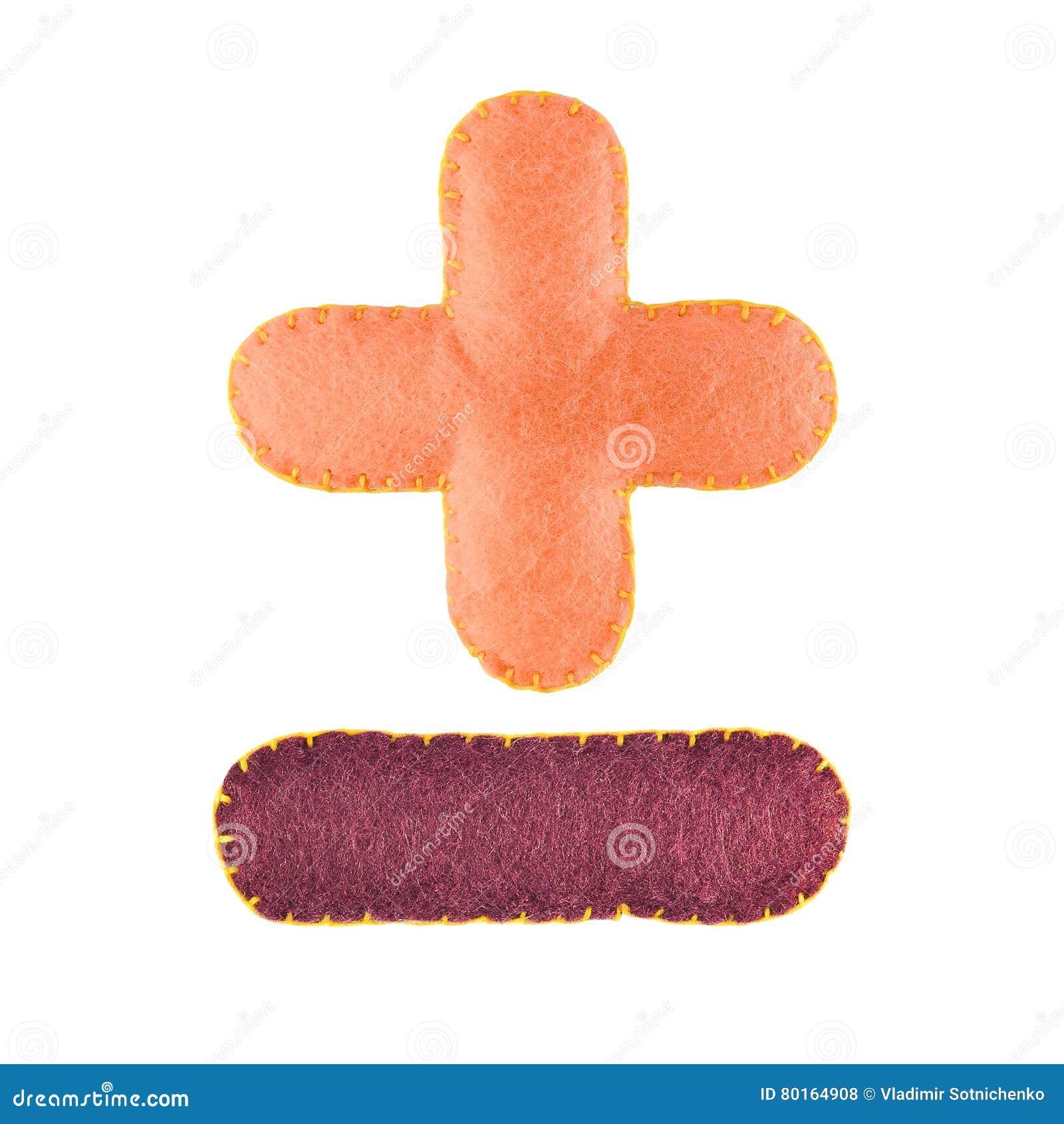 Isolado Positivo Do Sinal Negativo No Branco Foto De Stock Imagem De Positivo Sinal 80164908