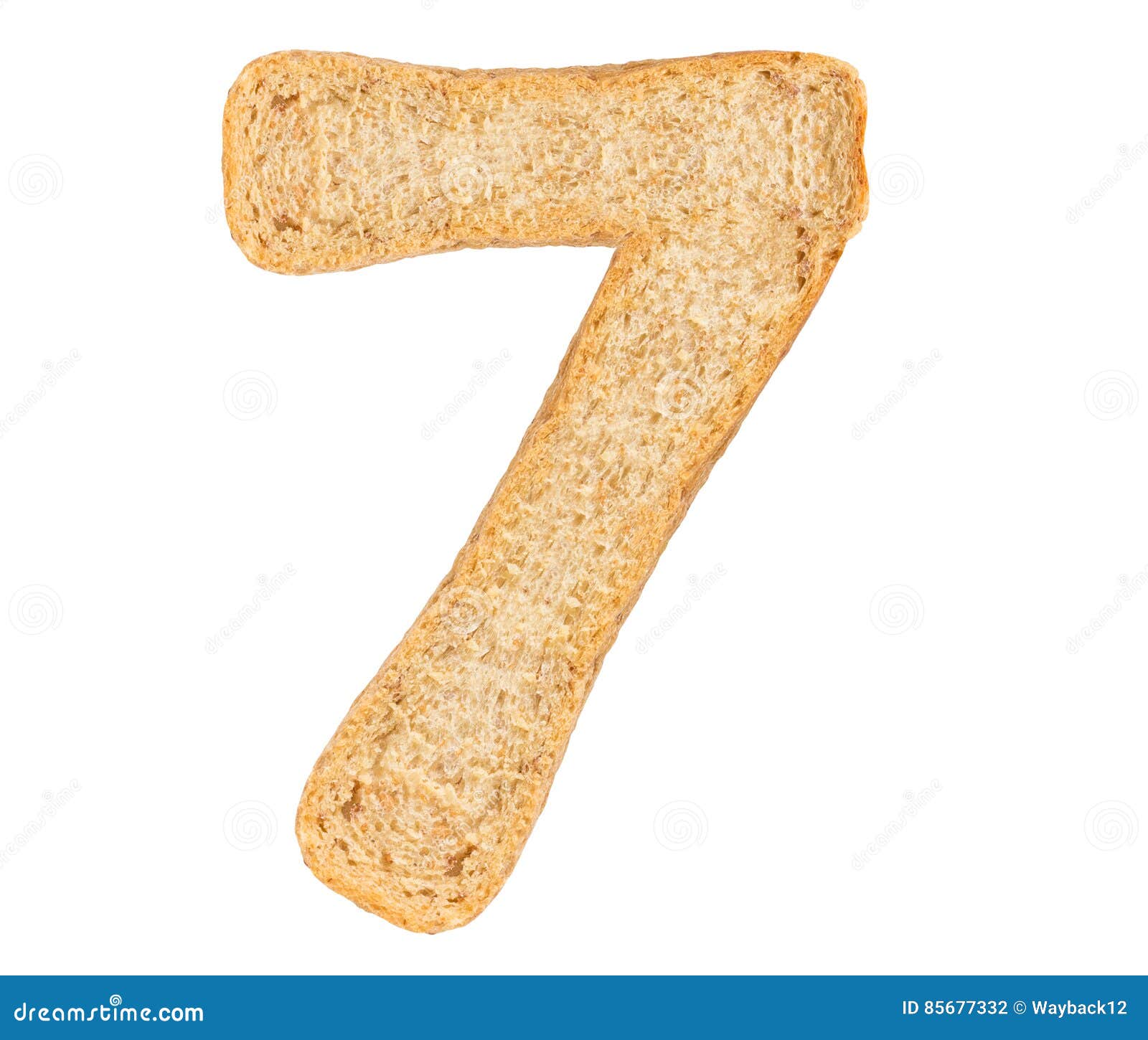 Isolate Bread Number stock photo. Image of symbol, numbers 85677332