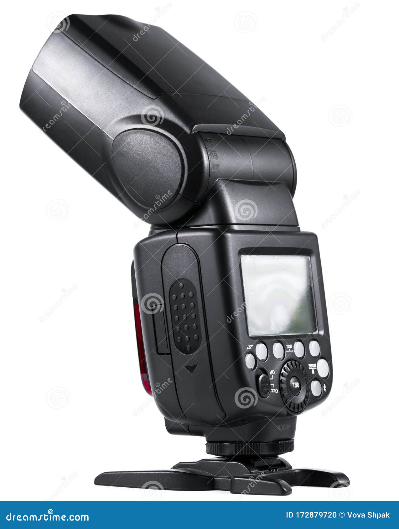 Isolate Camera Flash on White Background Stock Photo Image of close