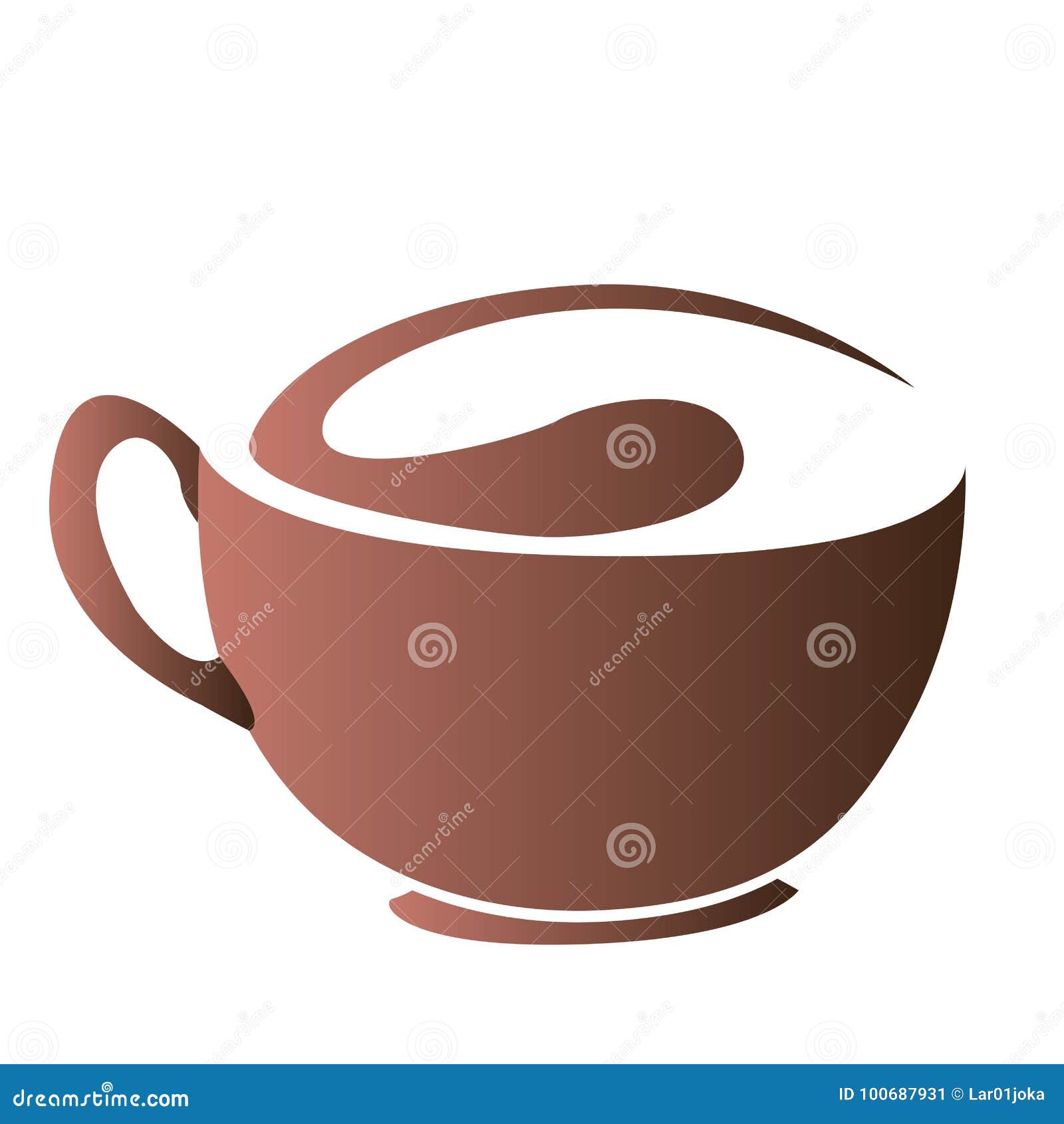 Isolated Abstract Coffee Mug Logo Stock Vector Illustration of caffeine, latte 100687931