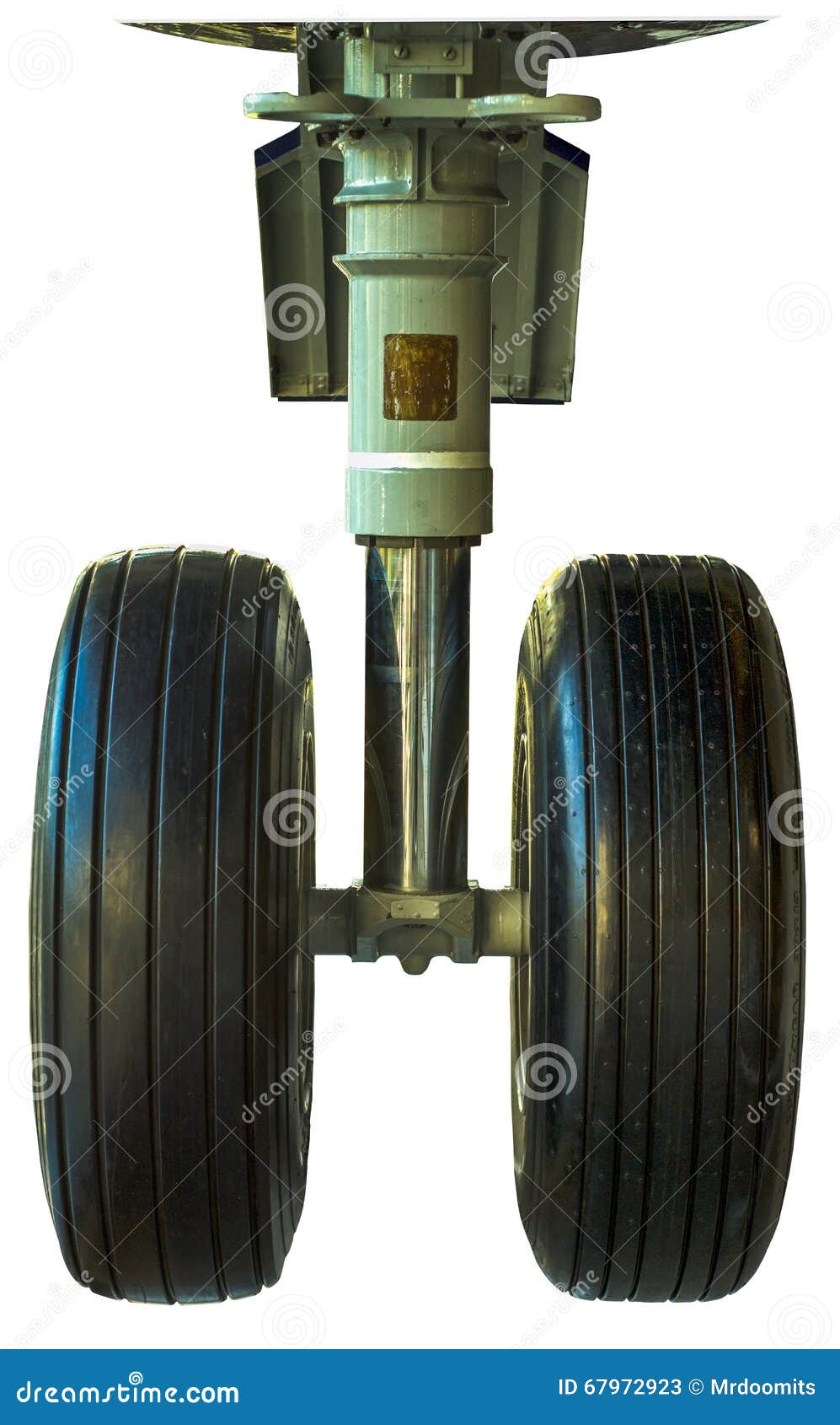 Isolated Airplane Landing Gear Wheels Stock Image Image of airplace