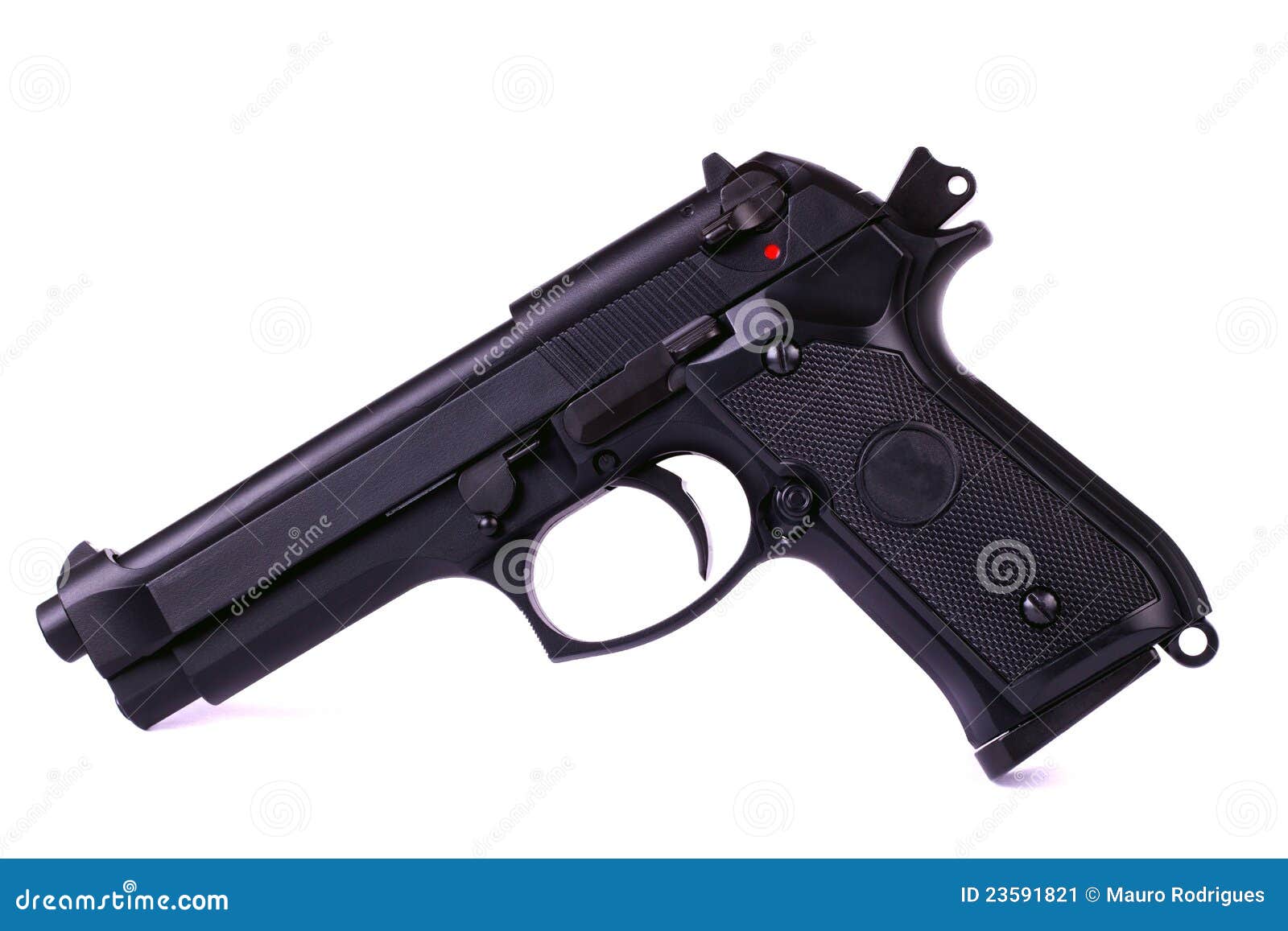 Airsoft Gun Realistic Replica With Cartridges And Beads Stock Image