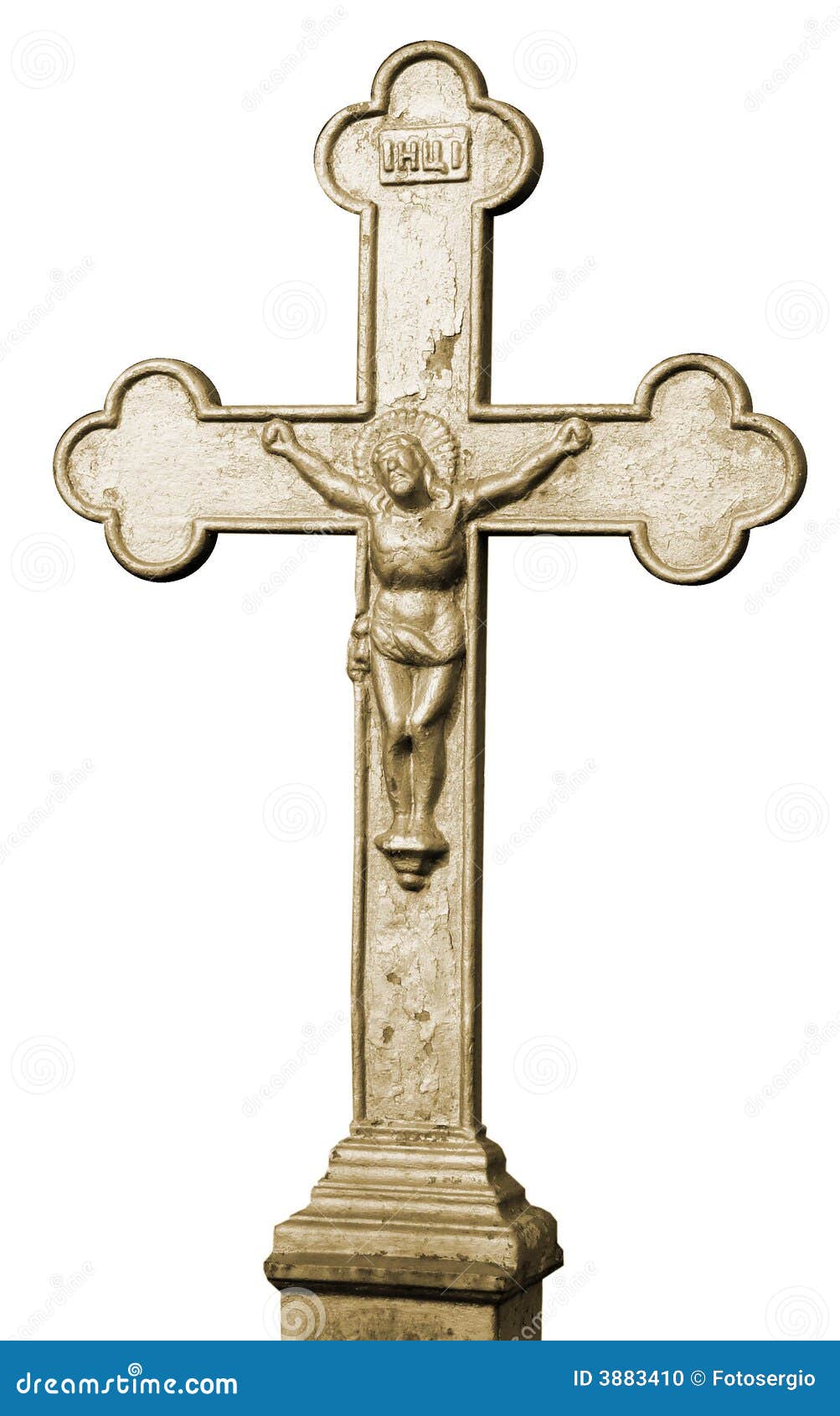 Isolated Ancient Christian Holy Cross Stock Photo - Image of ...