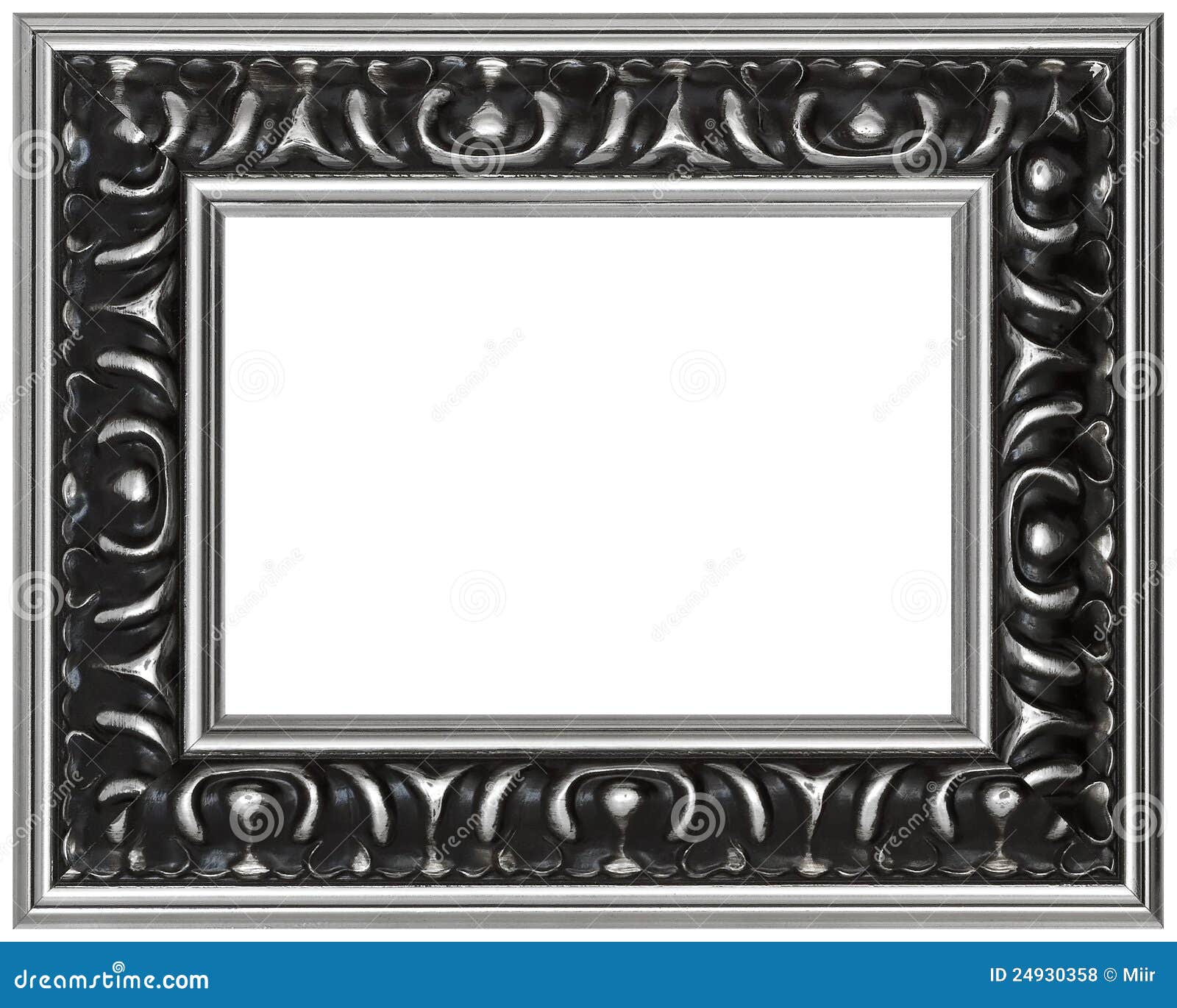 Isolated Antique Designer Picture Frame Stock Photo Image of