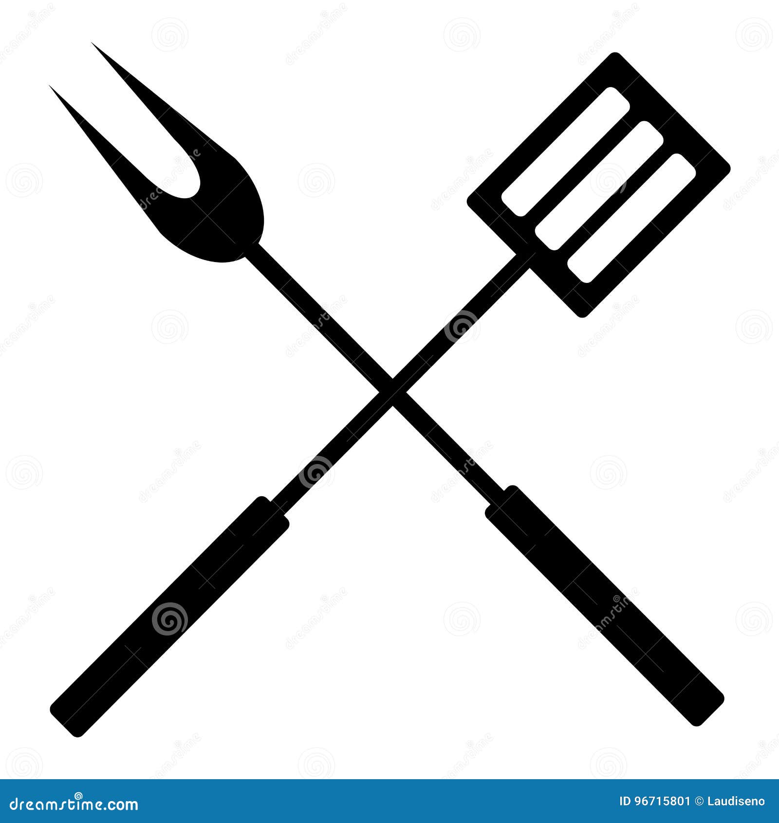 Isolated barbecue utensils stock vector. Illustration of image - 96715801