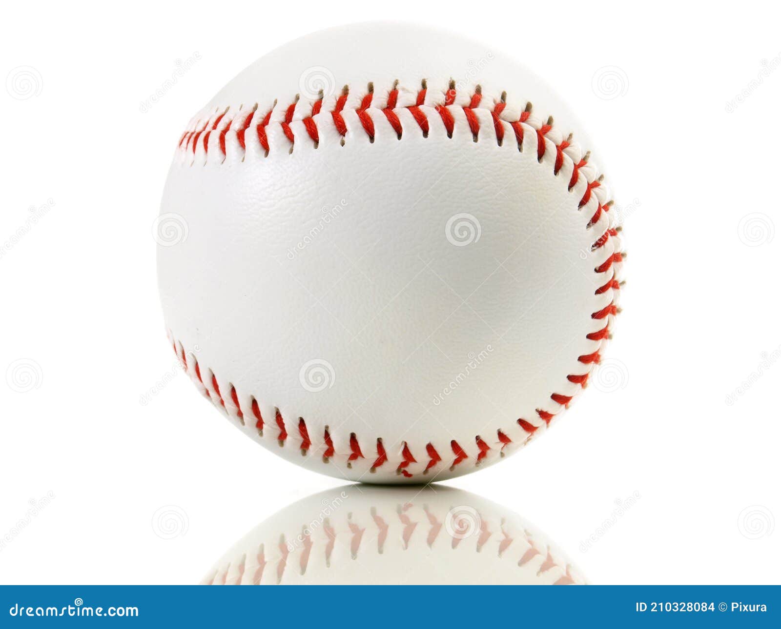 Closeup Isolated Baseball on White Background Stock Photo Image of