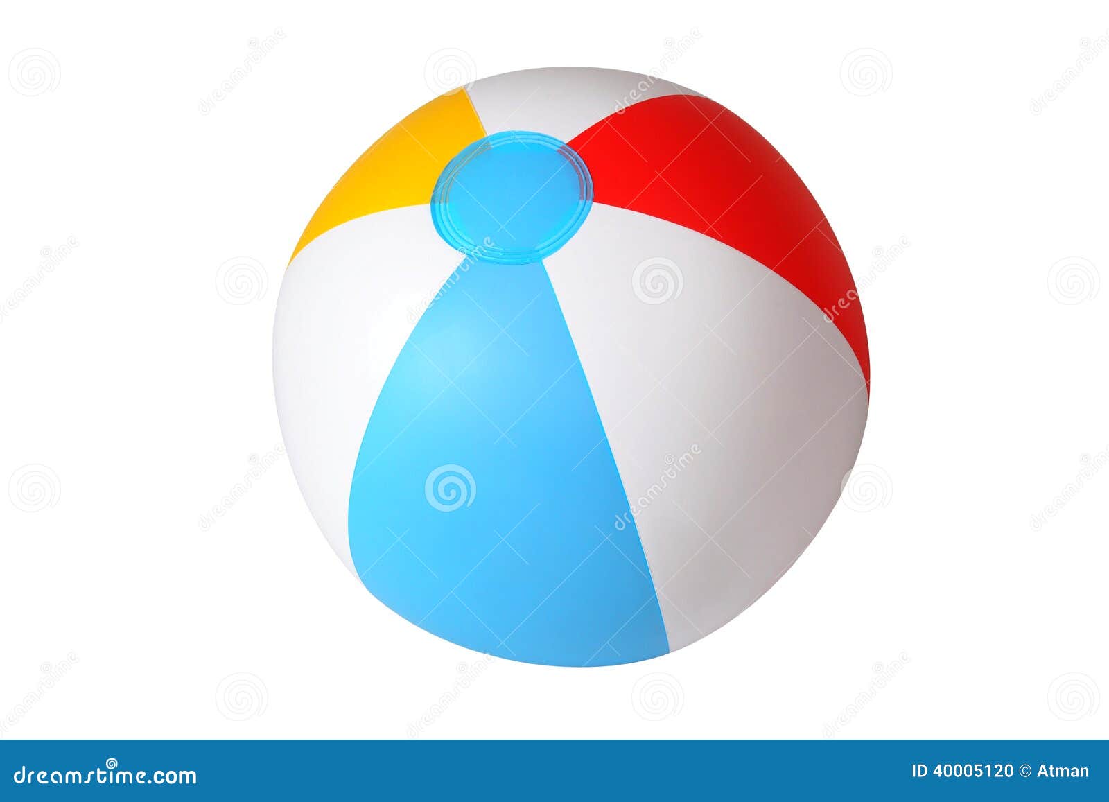 Isolated beach ball stock photo. Image of background 40005120