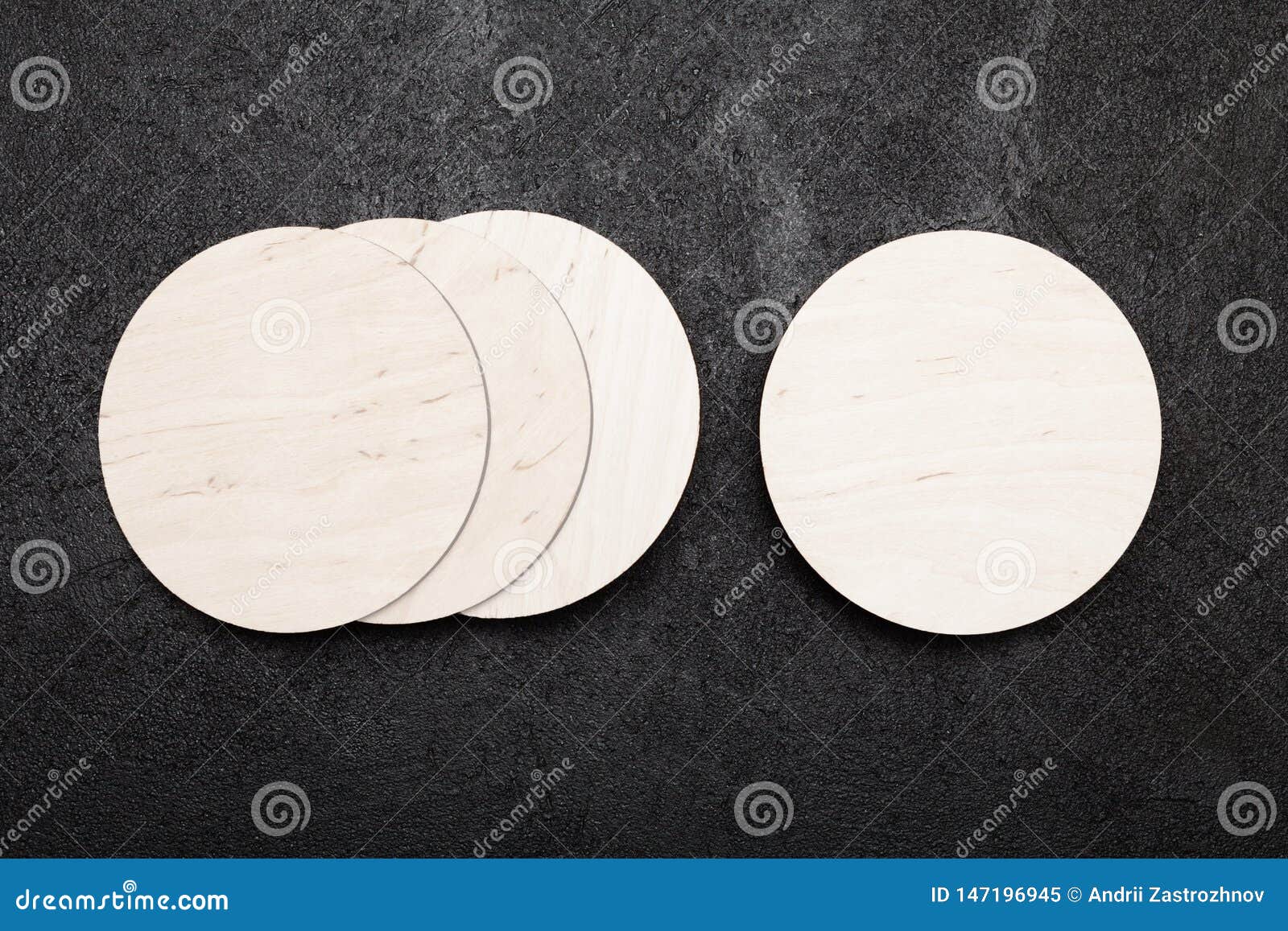 Download Isolated Beer Coaster Mockup, Round Drink Holder Stock ...