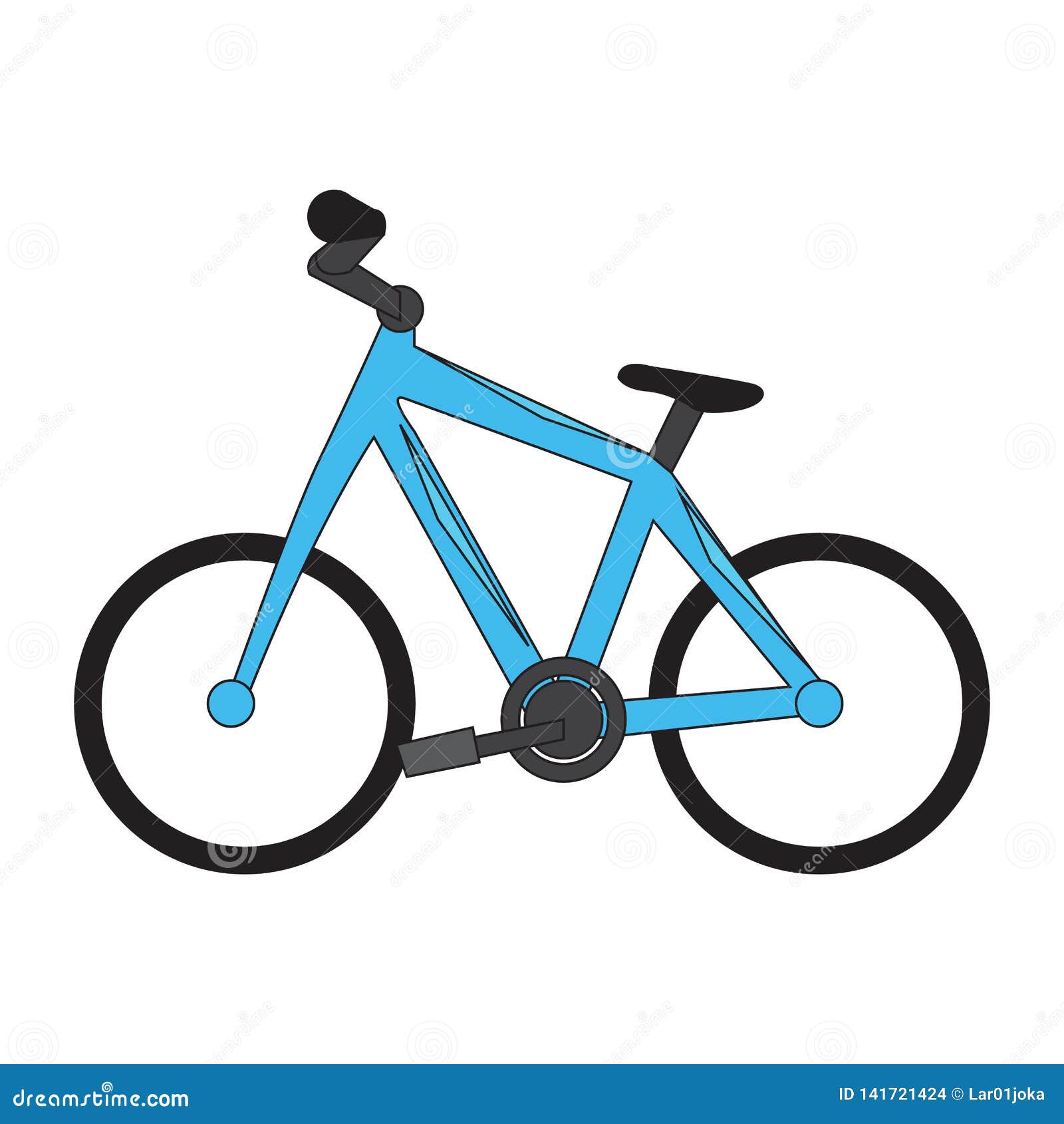 Isolated bike cartoon stock vector. Illustration of white - 141721424