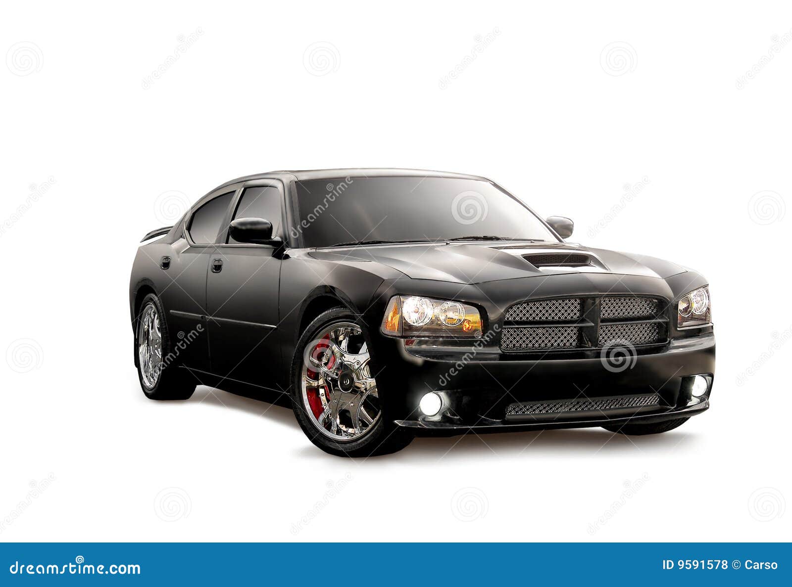 Isolated black car stock photo. Image of transportation 9591578