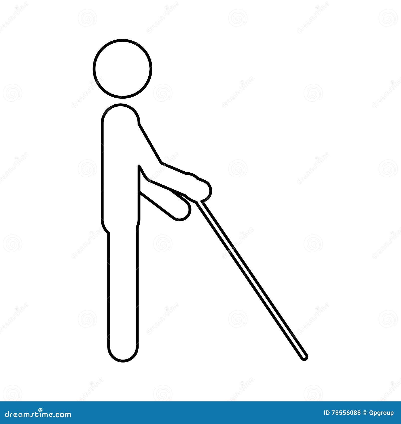 isolated blind people design stock vector illustration of assistance for the blind