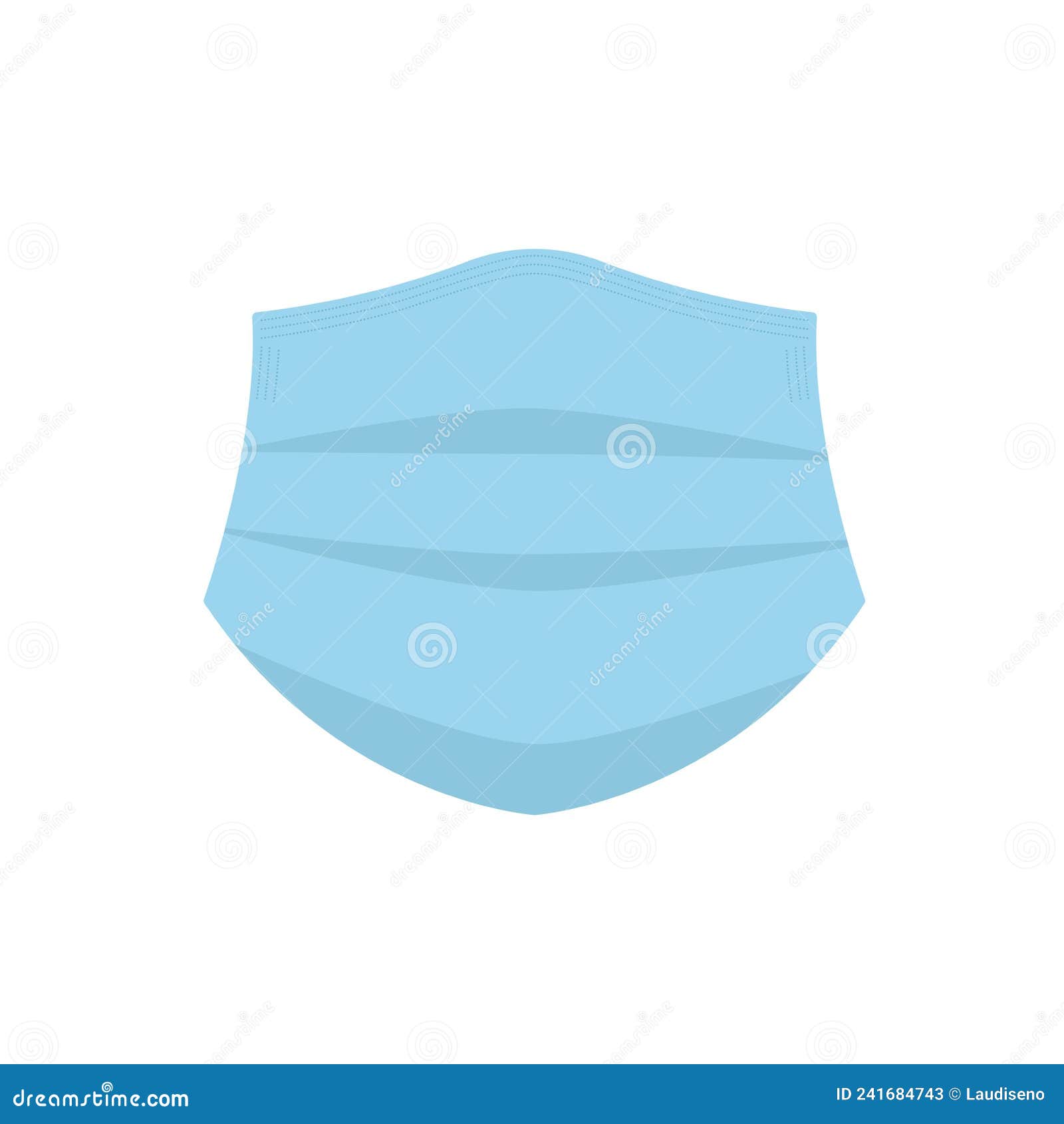 Isolated Blue Face Mask Icon Vector Stock Vector Illustration of