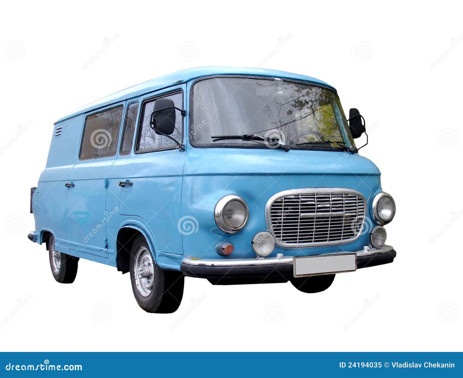 blue minivan