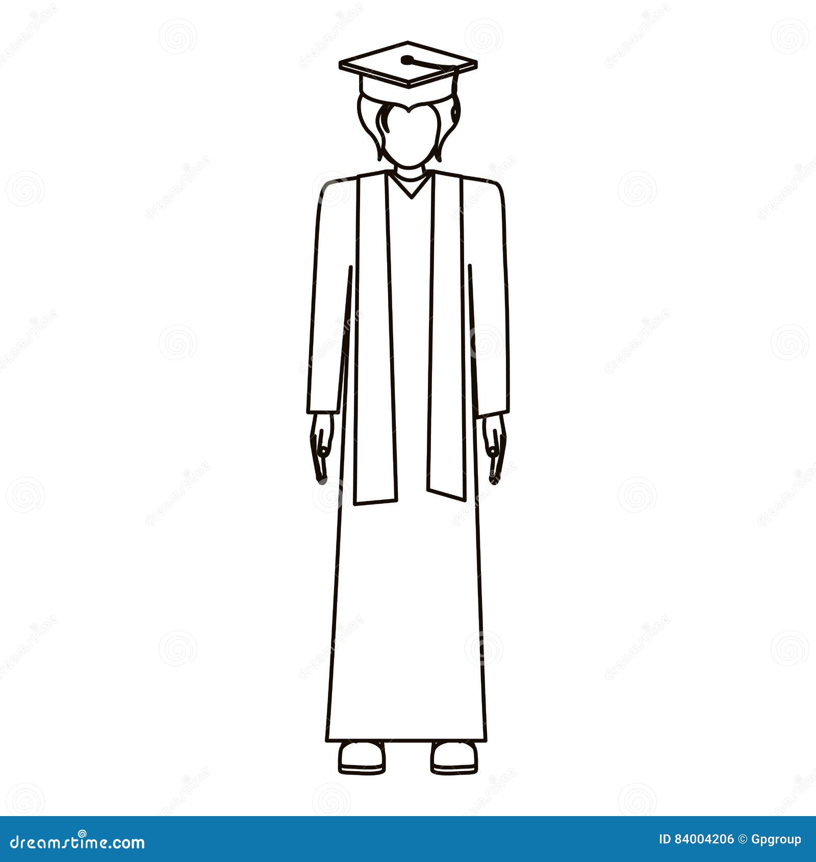 Isolated Boy with Graduation Cap Design Stock Vector - Illustration of ...