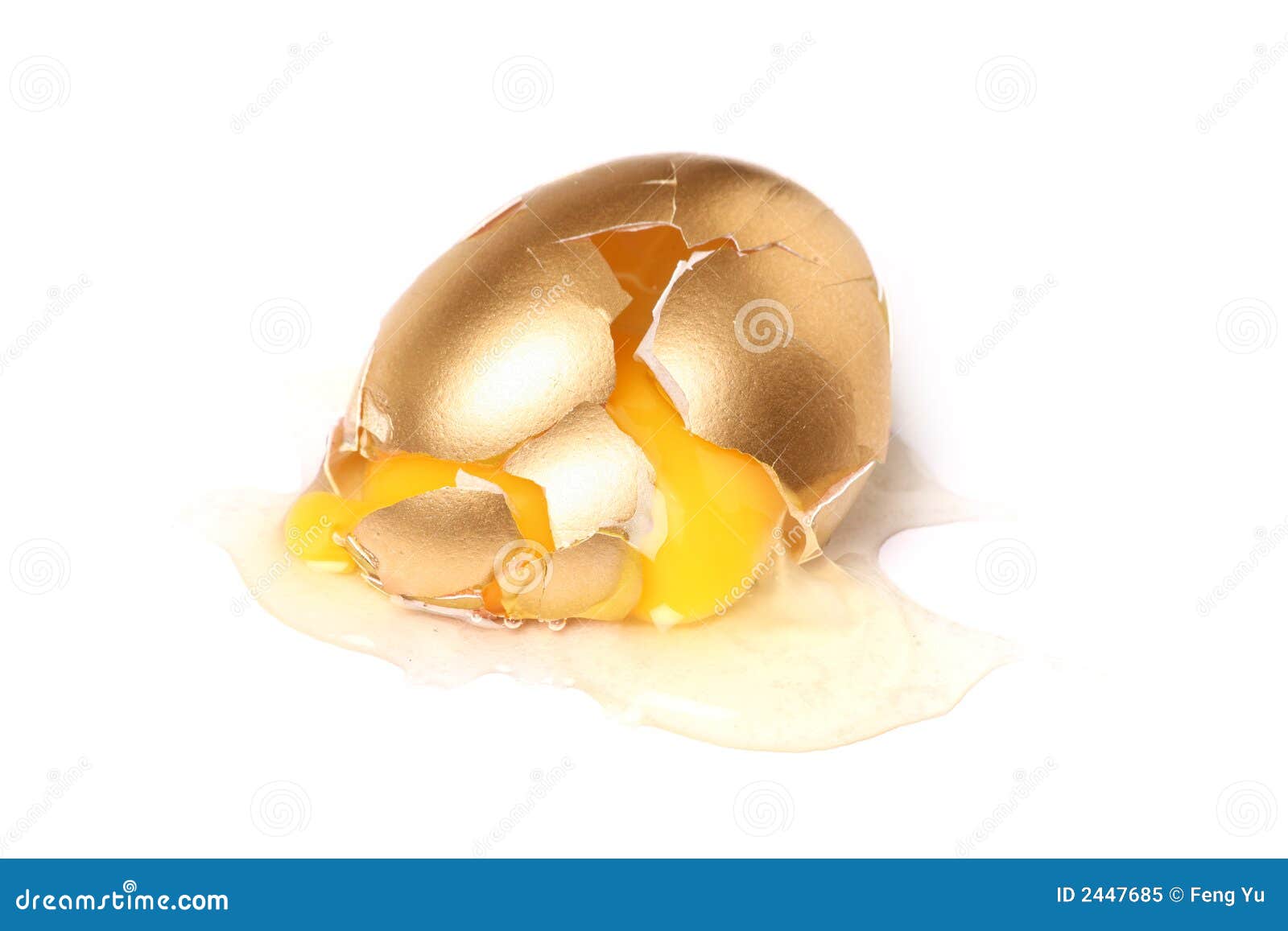 Broken Golden Egg Royalty-Free Stock Photography | CartoonDealer.com ...