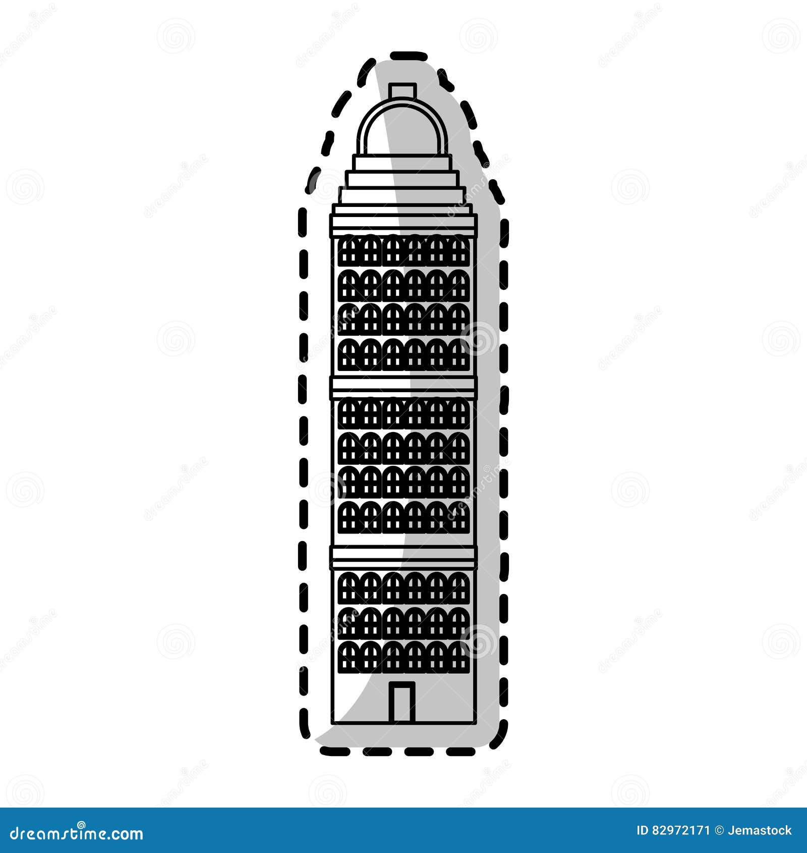 Isolated Building Tower Design Stock Vector - Illustration of ...