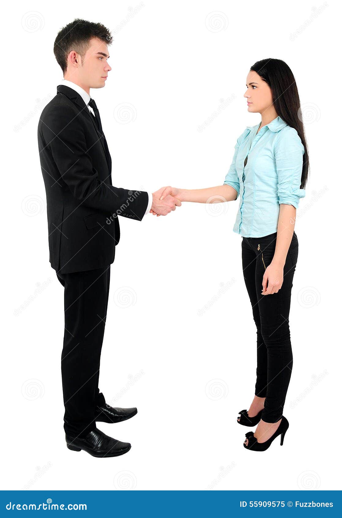 Isolated business couple stock image. Image of background 55909575