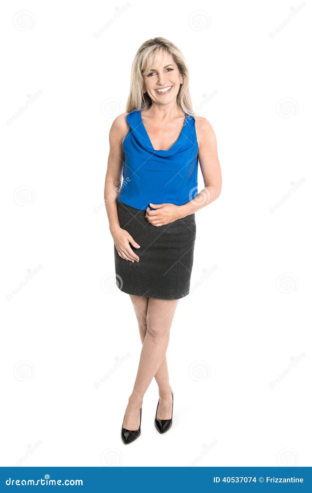 Isolated Business Woman In Full Body Length Stock Photo Image Of