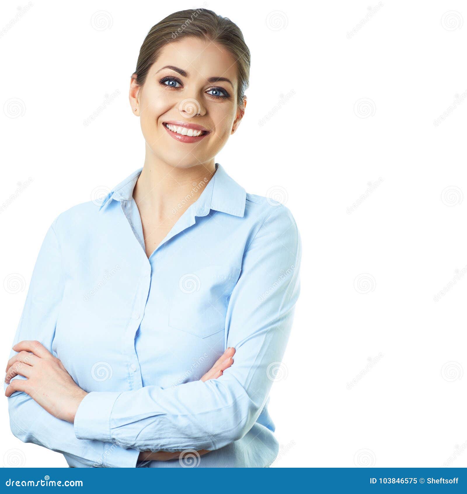 Isolated Business Woman Portrait. Office Worker Stock Image - Image of  background, confident: 103846575