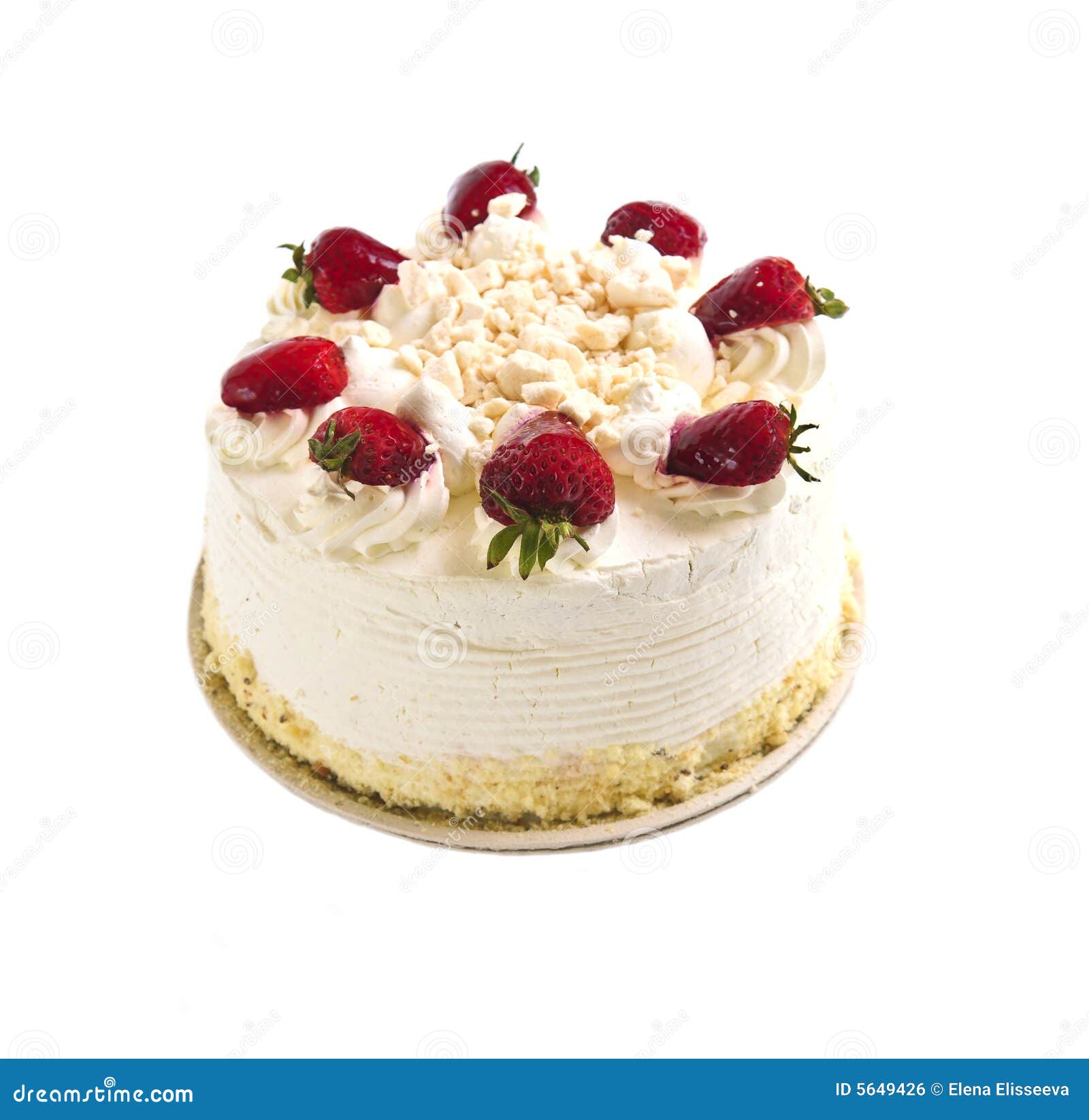 Isolated cake stock photo. Image of delicious, indulgent 5649426