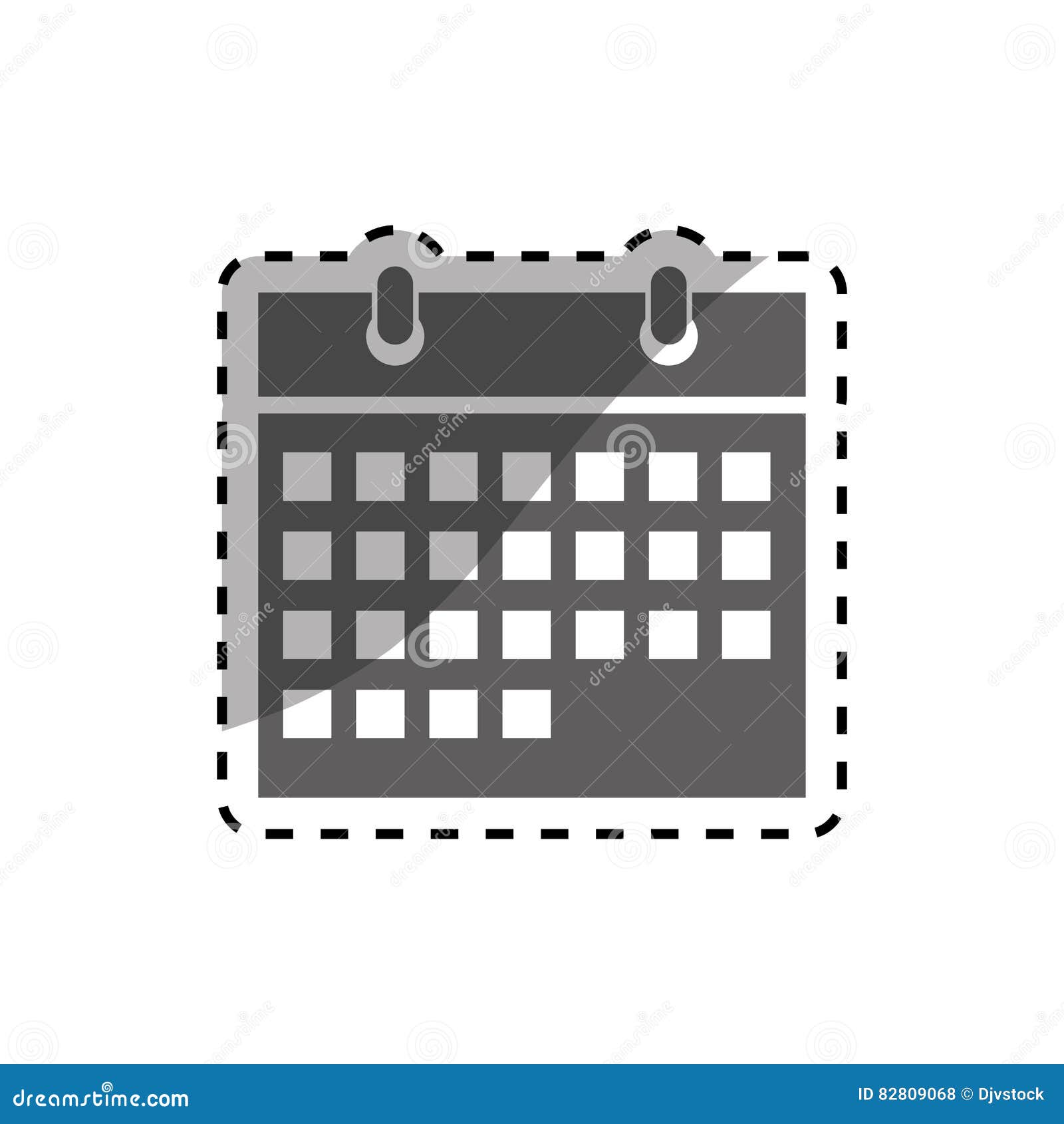 Isolated calendar date stock illustration. Illustration of design