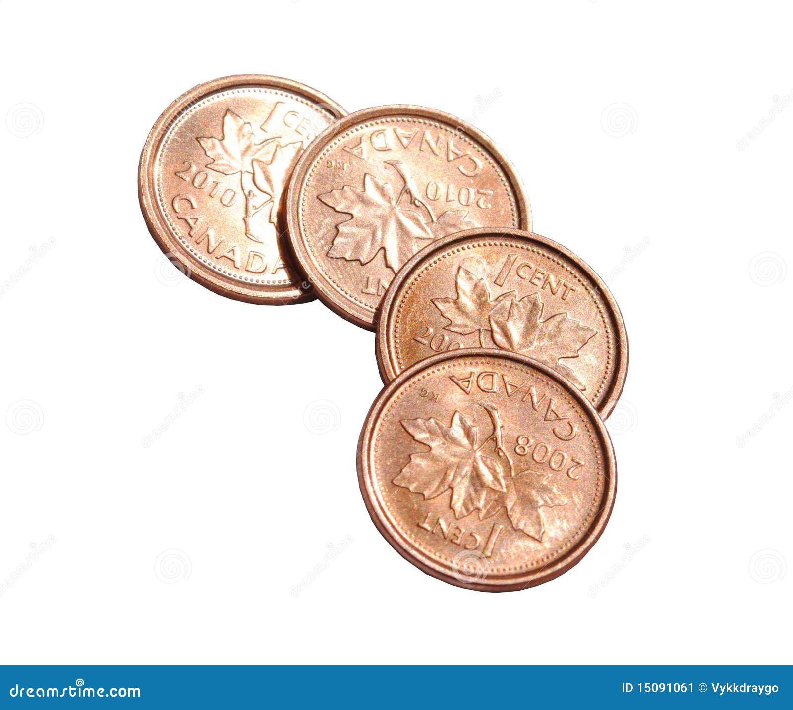 Isolated Canadian Pennies editorial photo. Image of canadian 15091061