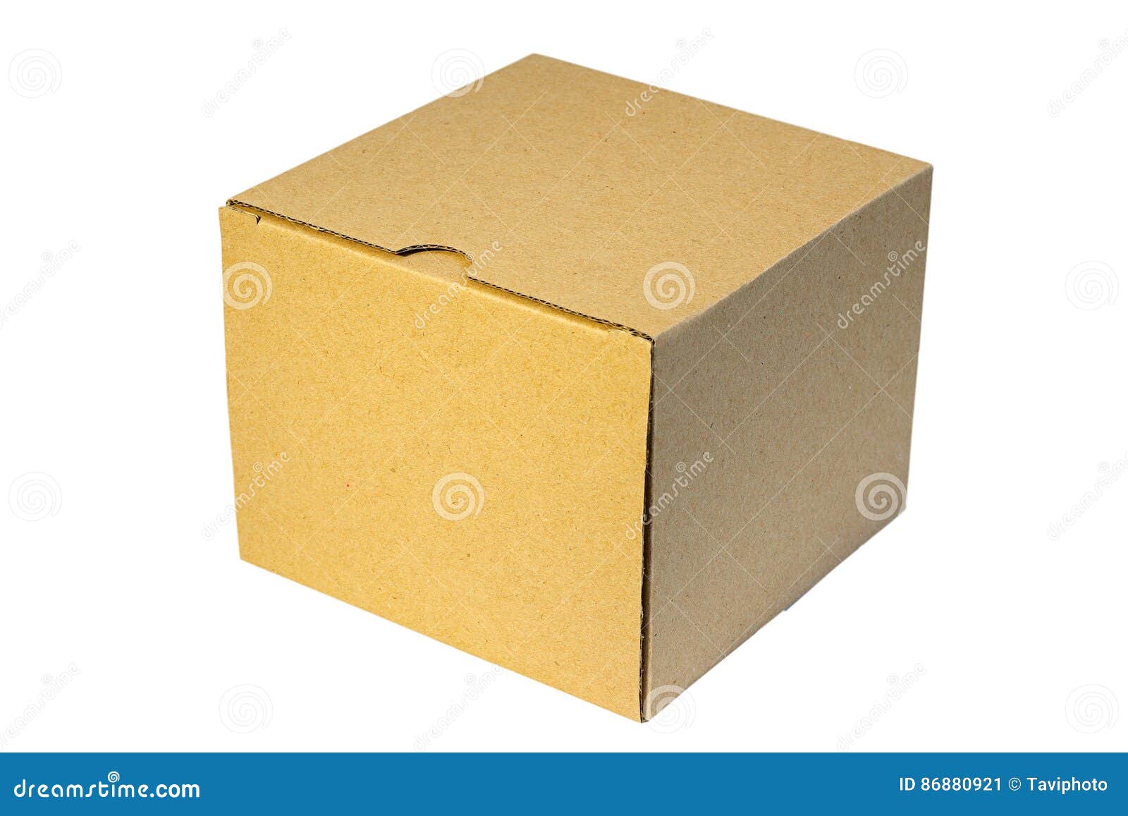 Isolated Carton Old Closed Box Stock Image Image of cardboard