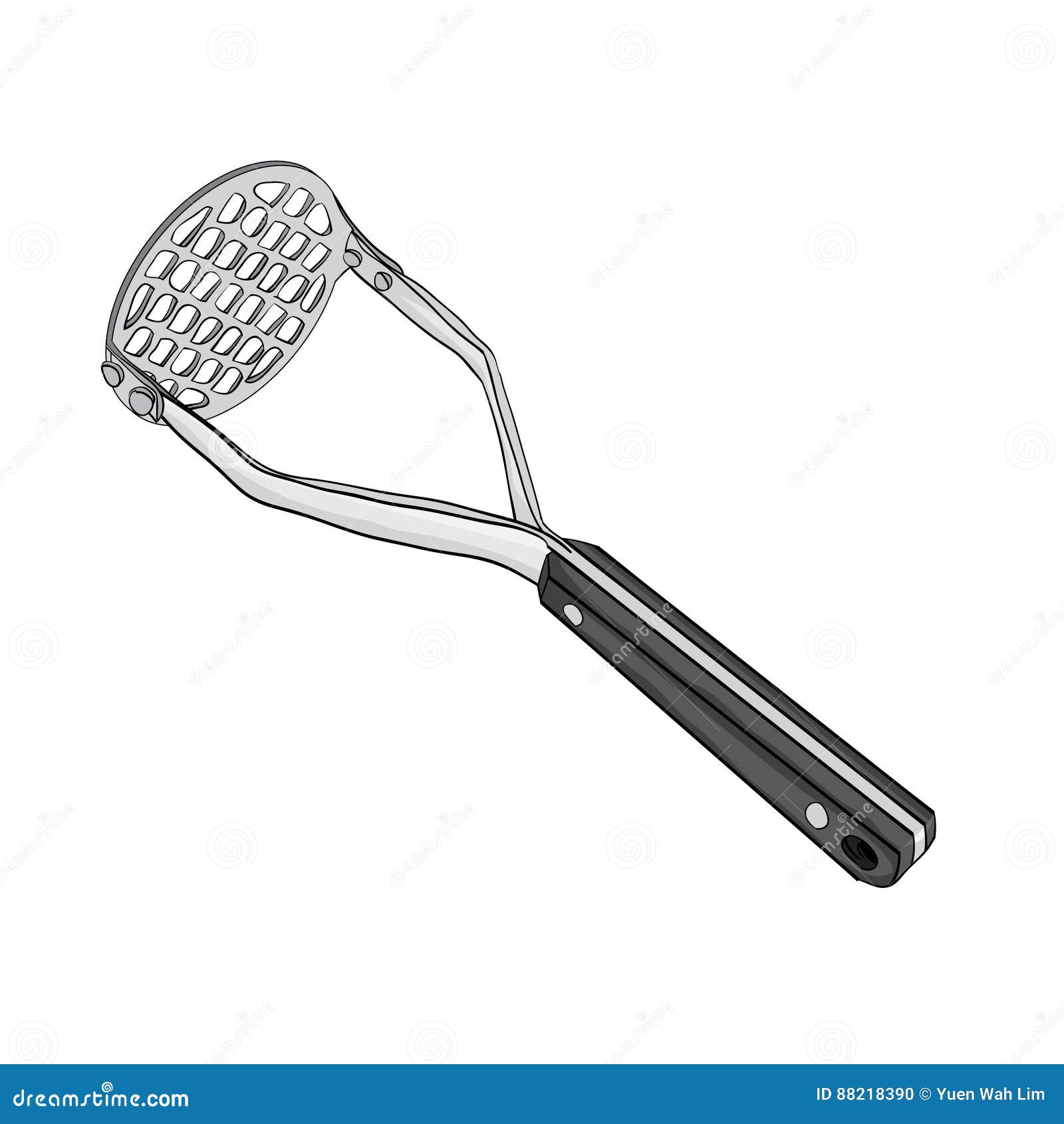 Isolated Cartoon Potato Masher Stock Vector Illustration of potato