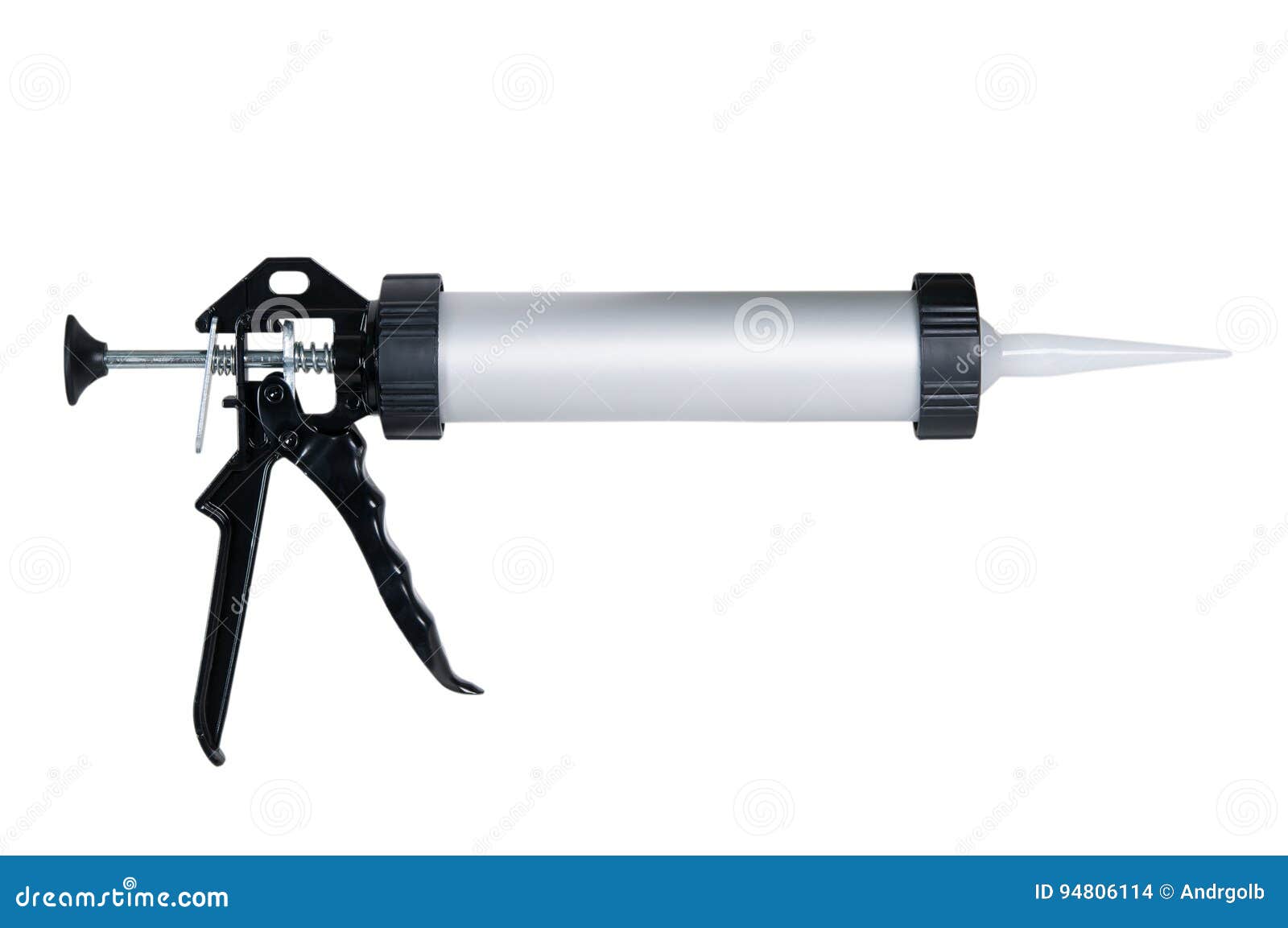 Isolated caulk gun stock photo. Image of caulking, hand 94806114