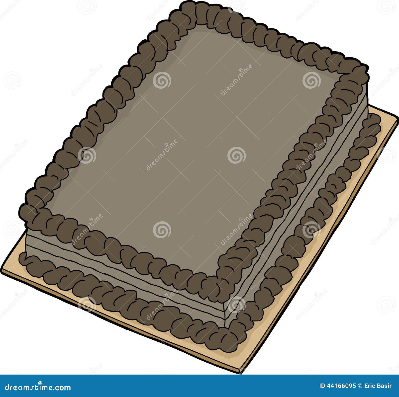 Isolated Chocolate Cake Stock Vector Illustration Of Indulgence