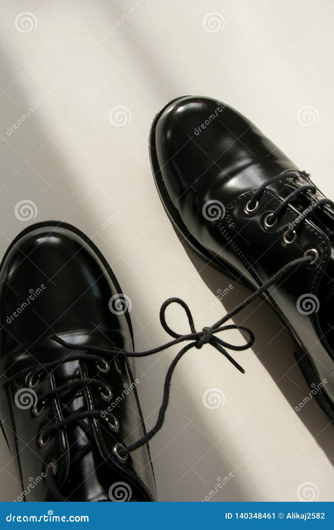 Classic Pair of Black Shoes on White Background Stock Image - Image of ...