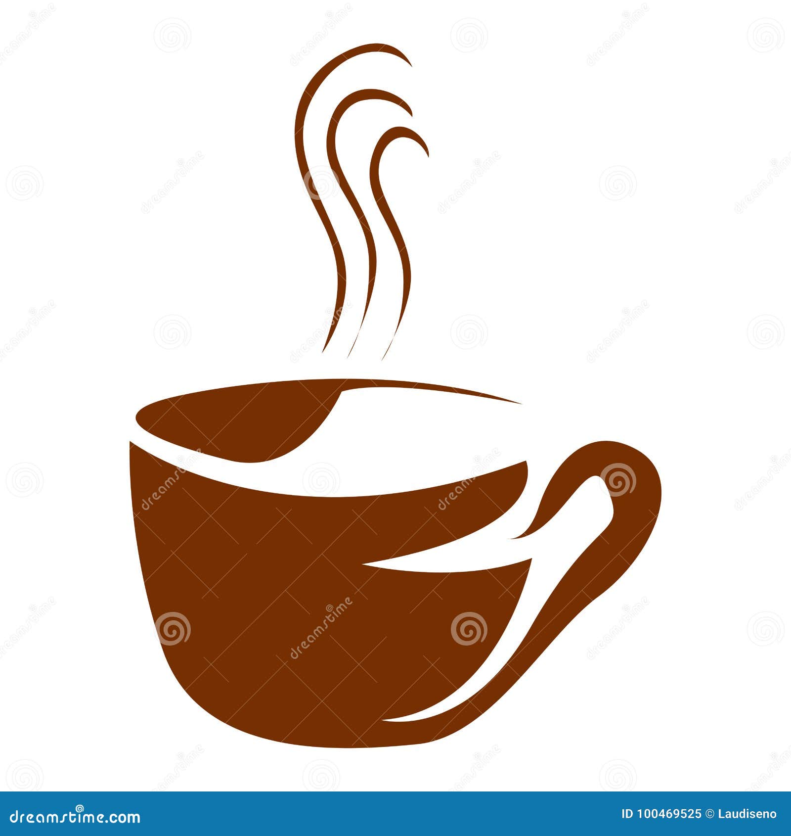 Isolated coffee mug logo stock vector. Illustration of abstract 100469525