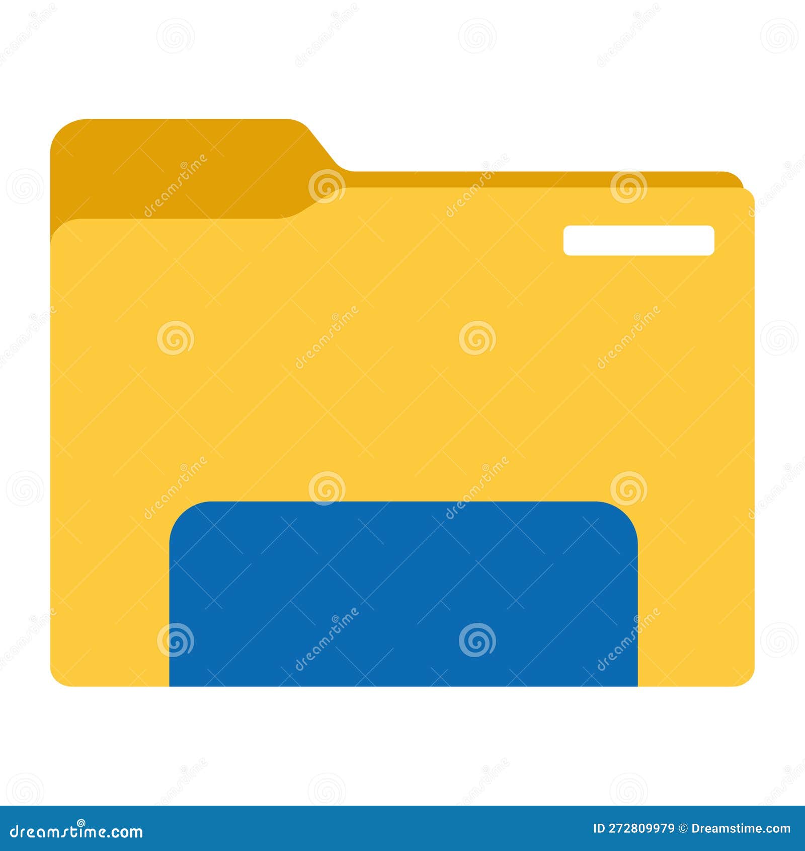 Isolated Colored Folder Office Supply Icon Vector Stock Vector
