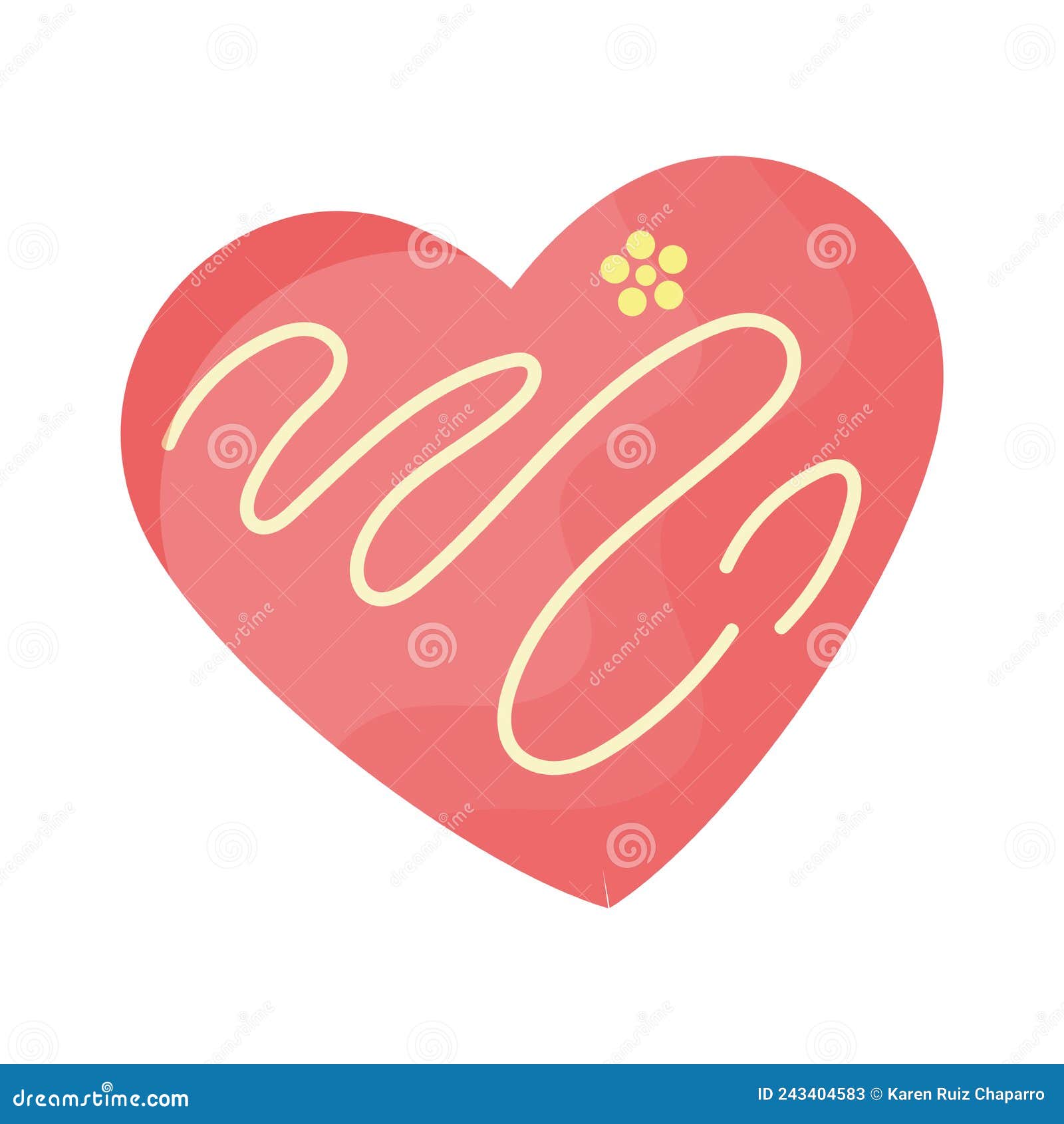Isolated Colored Heart Shape Symbol Vector Stock Vector - Illustration ...