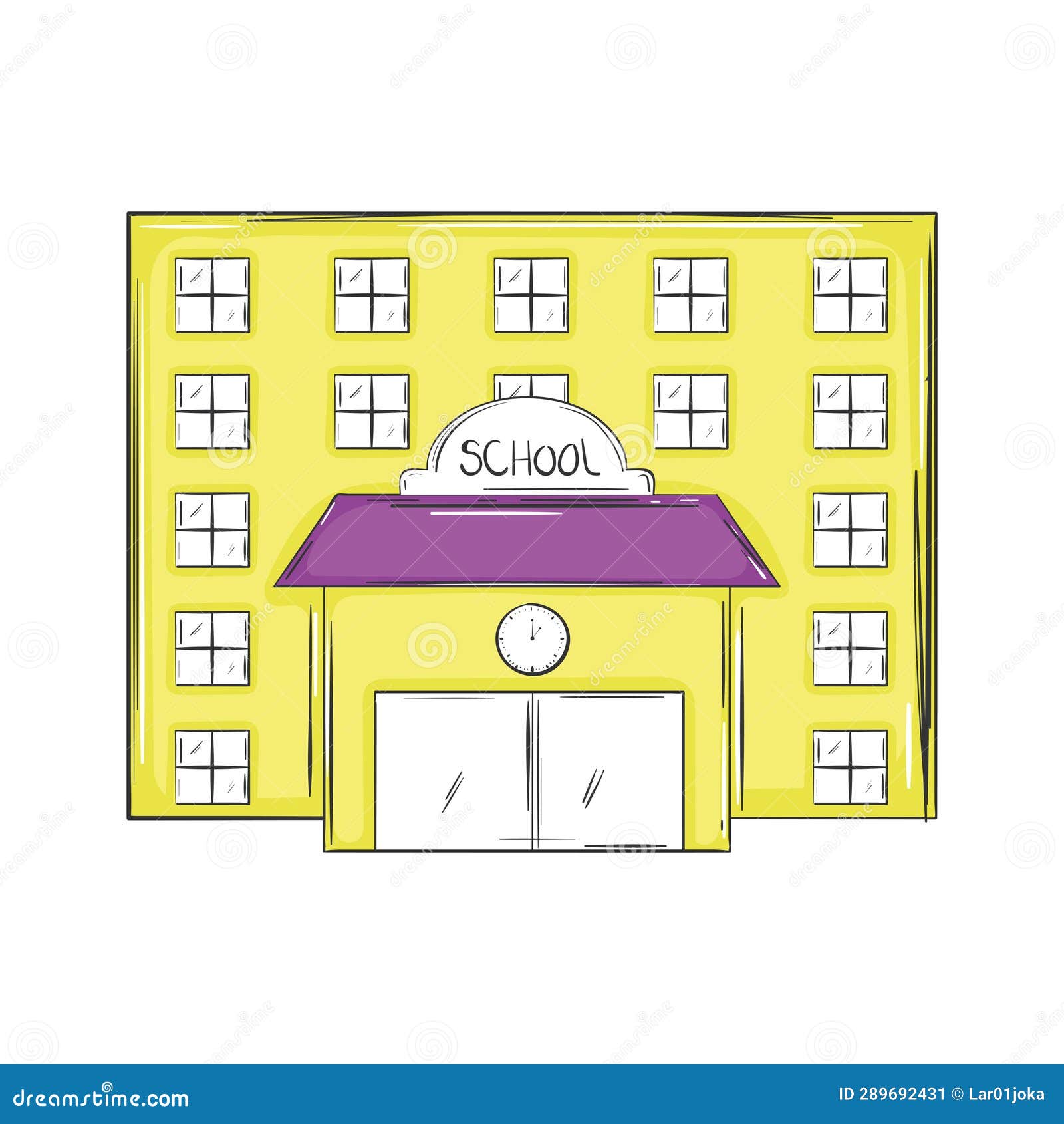 School Drawing On White Background Stock Vector (Royalty Free) 1200407668 |  Shutterstock