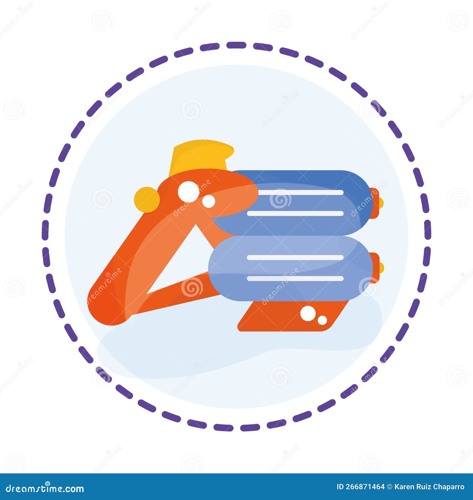  colored water gun toy icon flat  