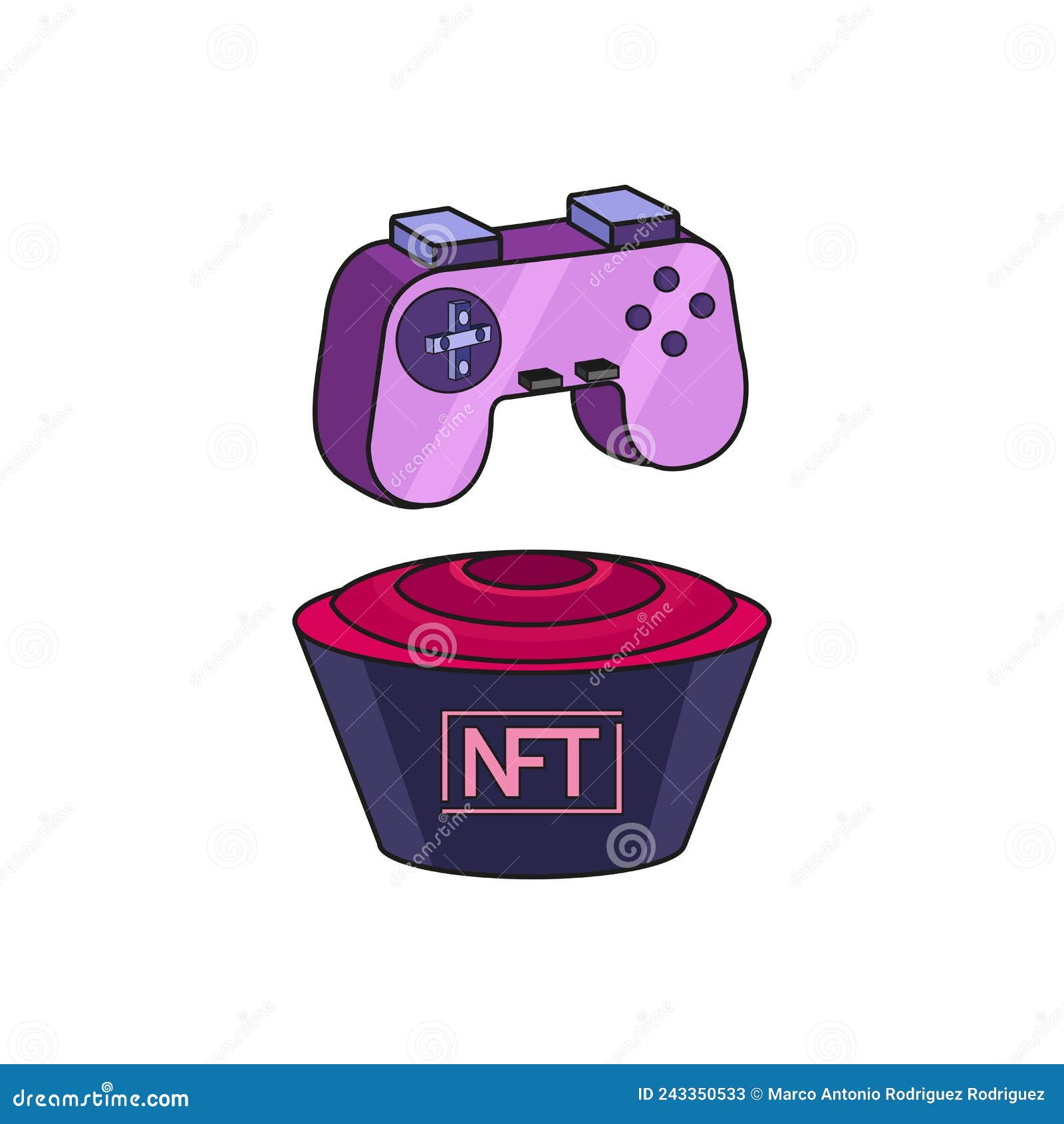  controller animated ntf color ilustration 