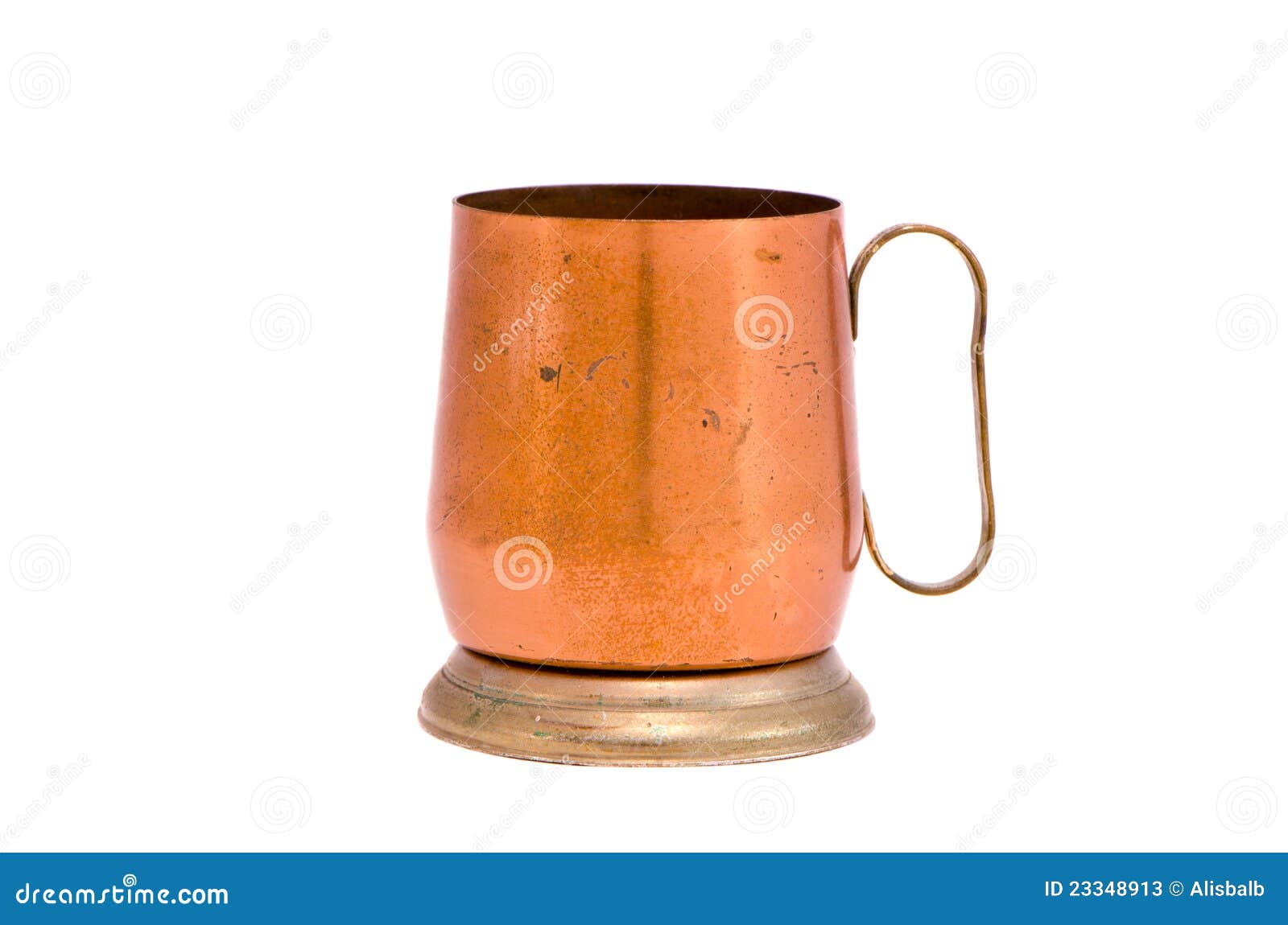 Isolated Copper Mug Souvenir Stock Image Image of souvenir, brass