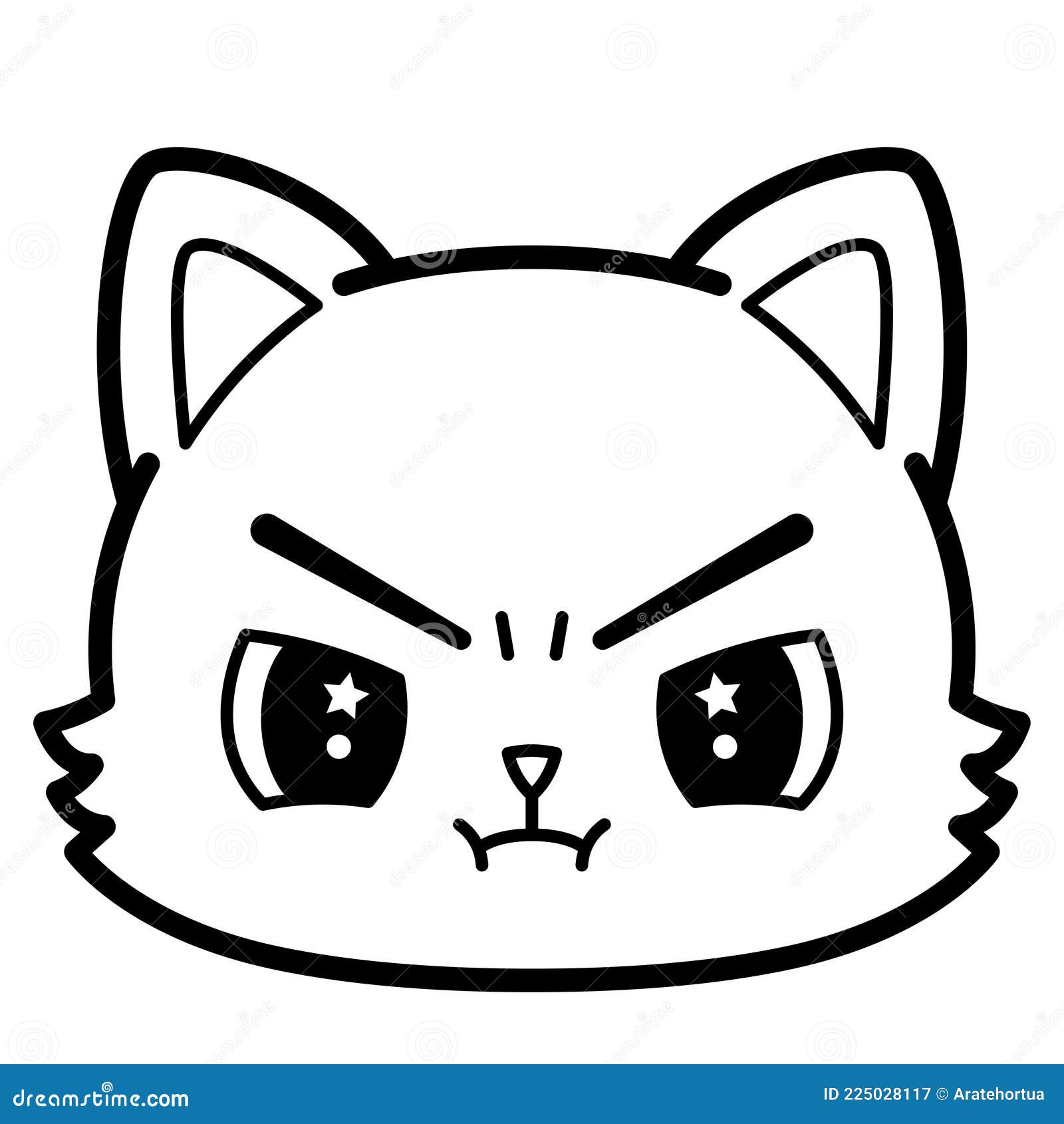 angry cat emoji icon logo and smile 8564737 Vector Art at Vecteezy